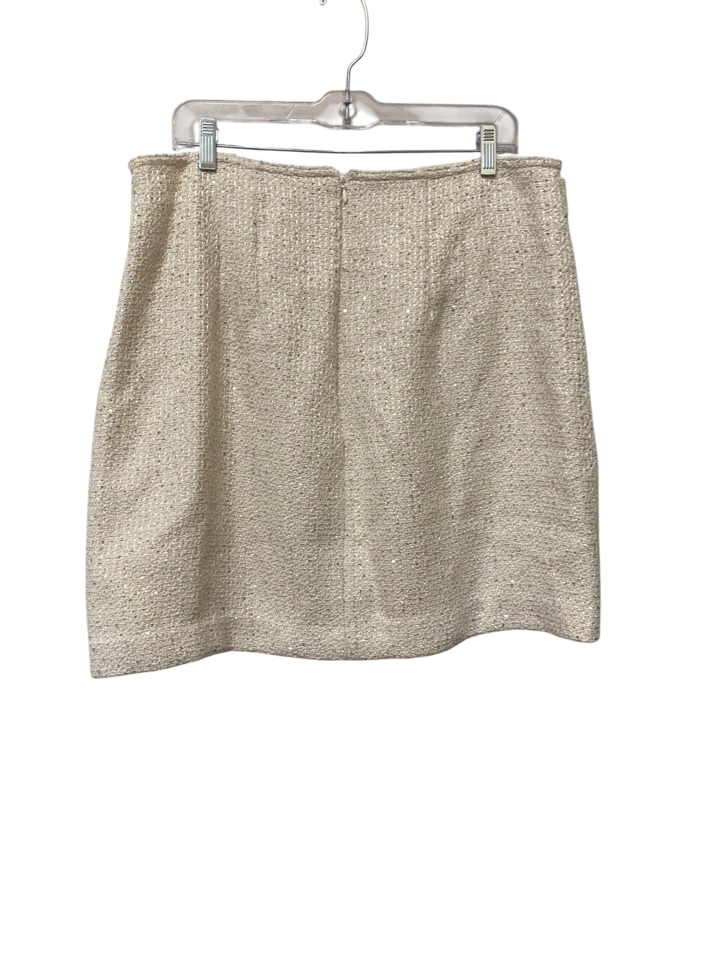 Skirt Mini & Short By Ann Taylor In White, Size: 14