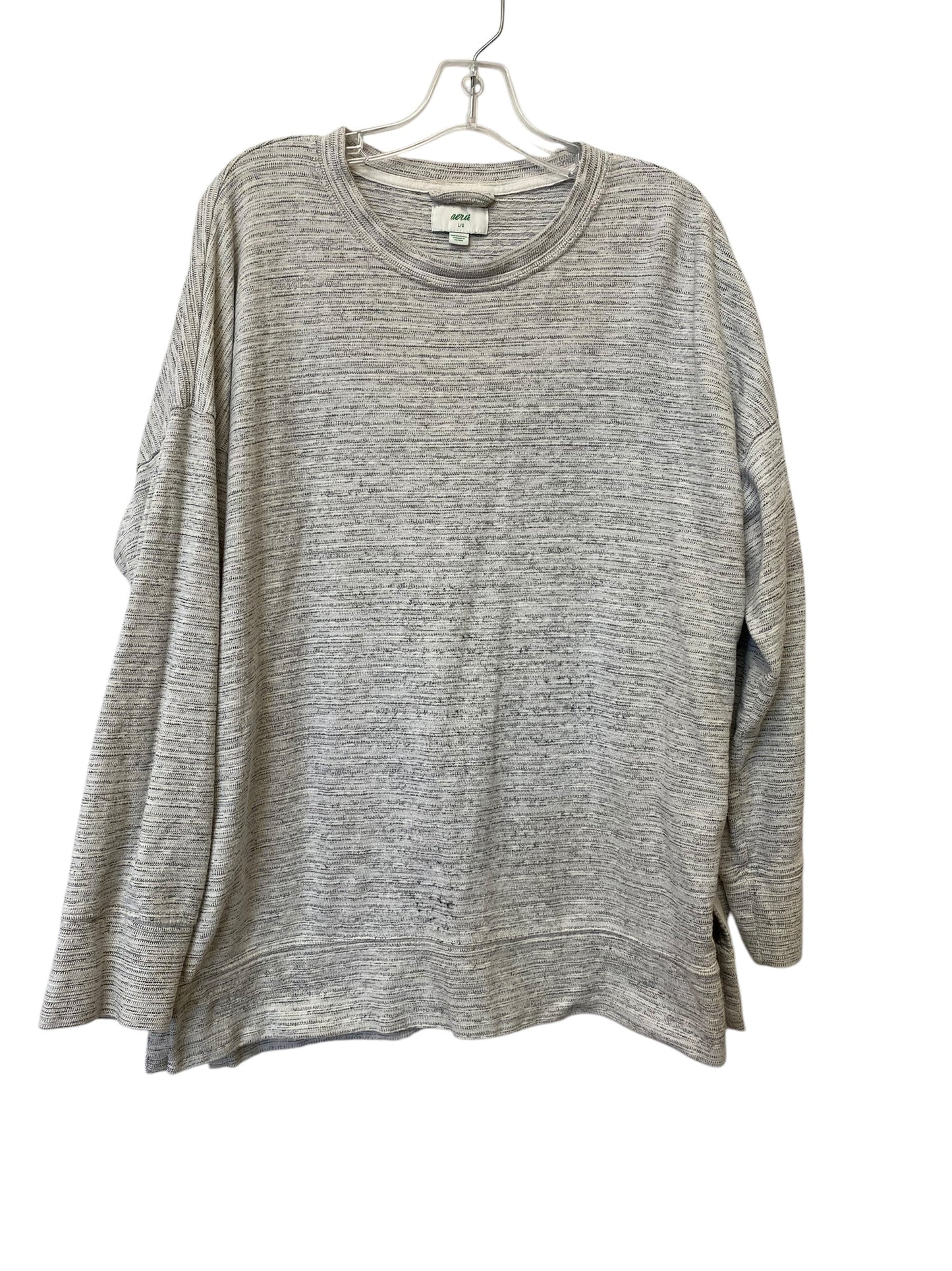 Sweatshirt Crewneck By Aerie In Grey, Size: L