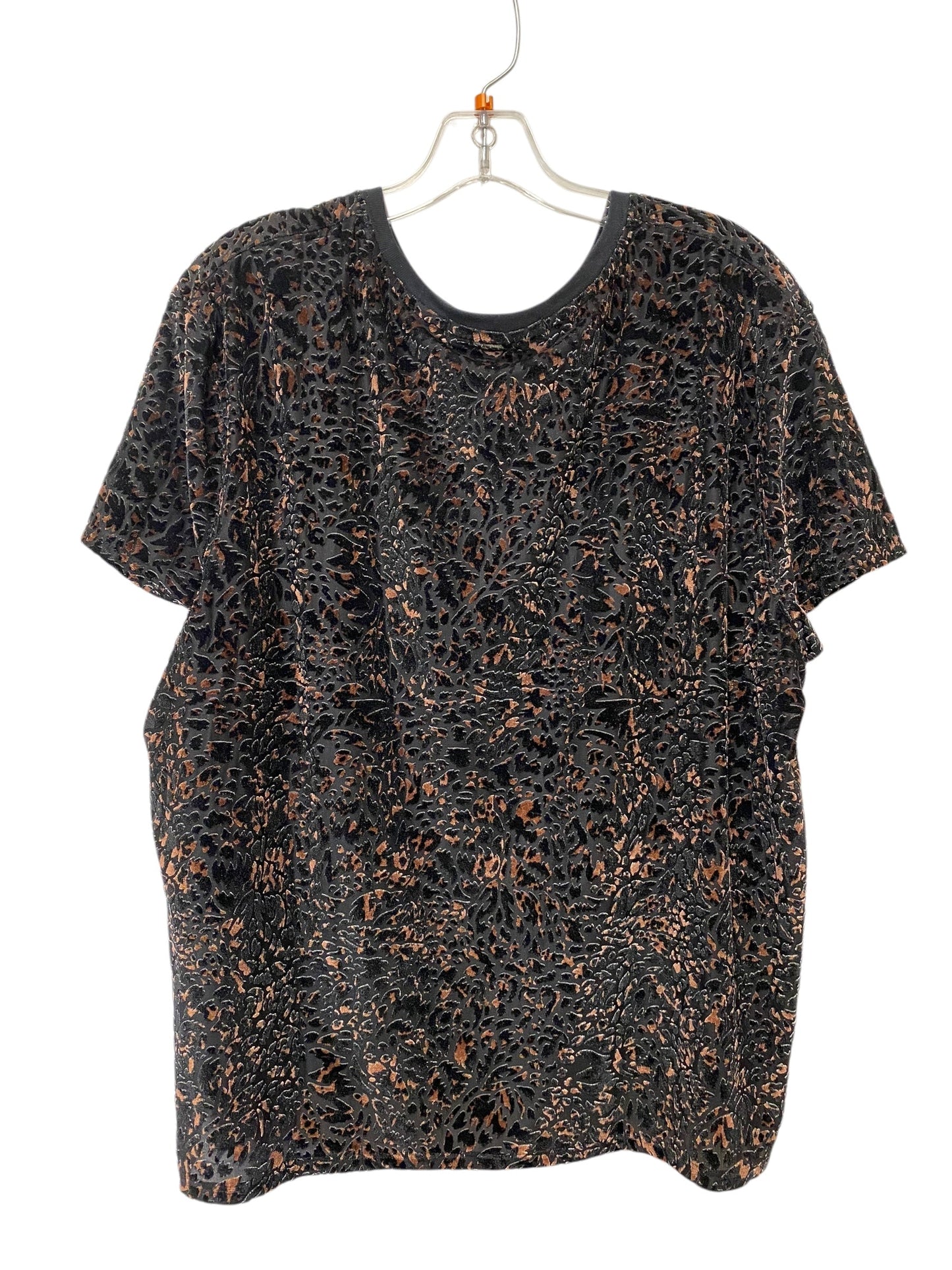 Top Short Sleeve By We The Free In Black & Brown, Size: Xs