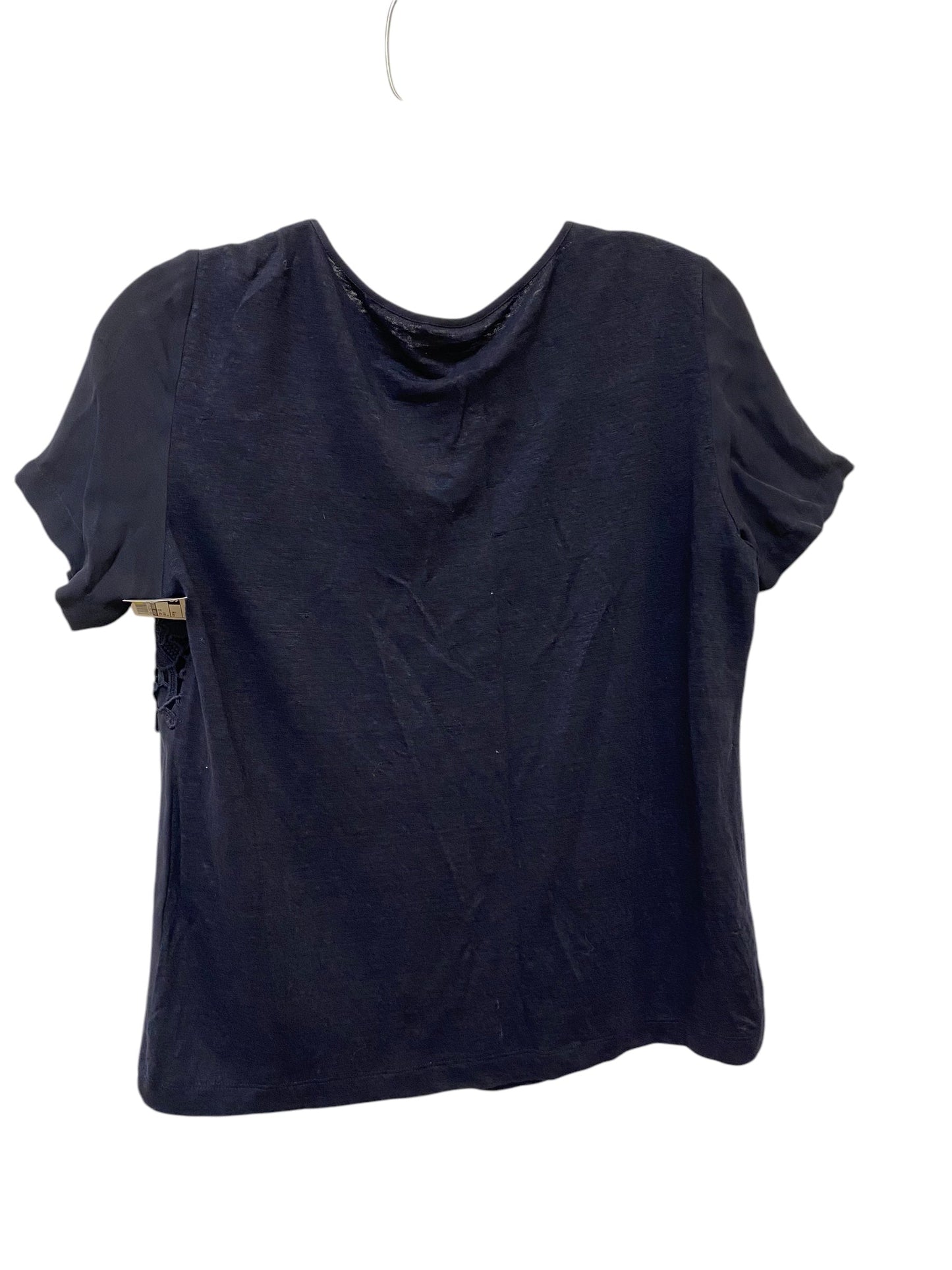 Top Short Sleeve By Tory Burch In Navy, Size: M