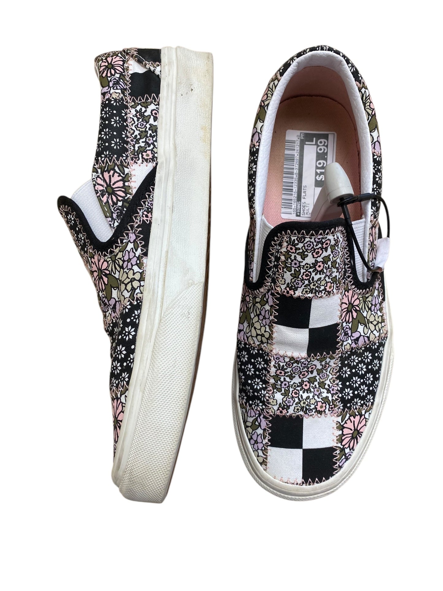 Shoes Flats By Vans In Multi-colored, Size: 7