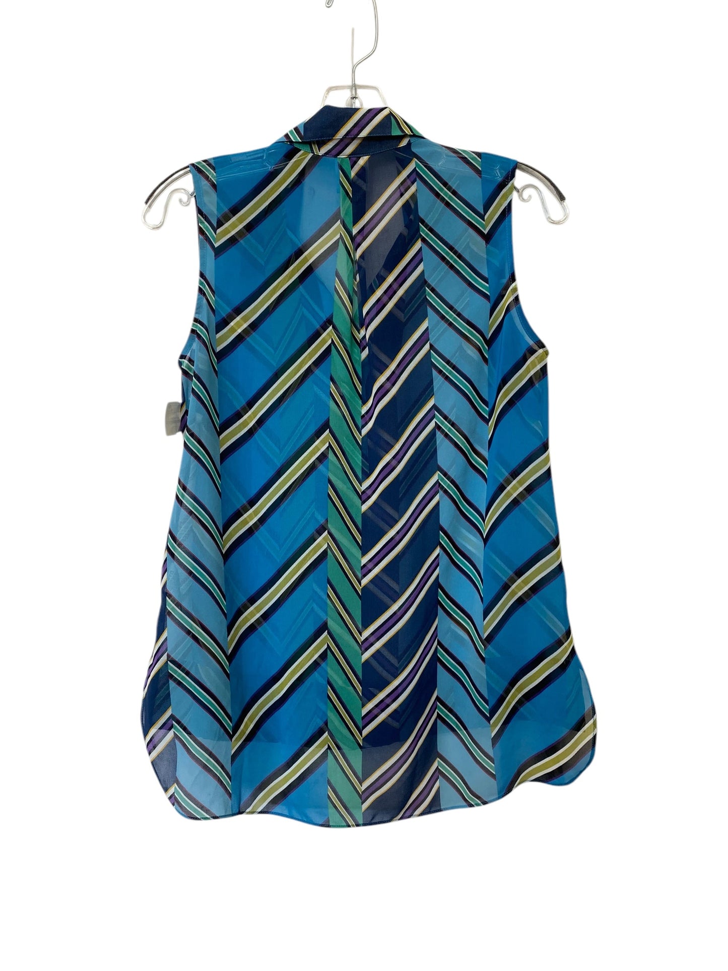 Top Sleeveless By Cabi In Multi-colored, Size: Xs