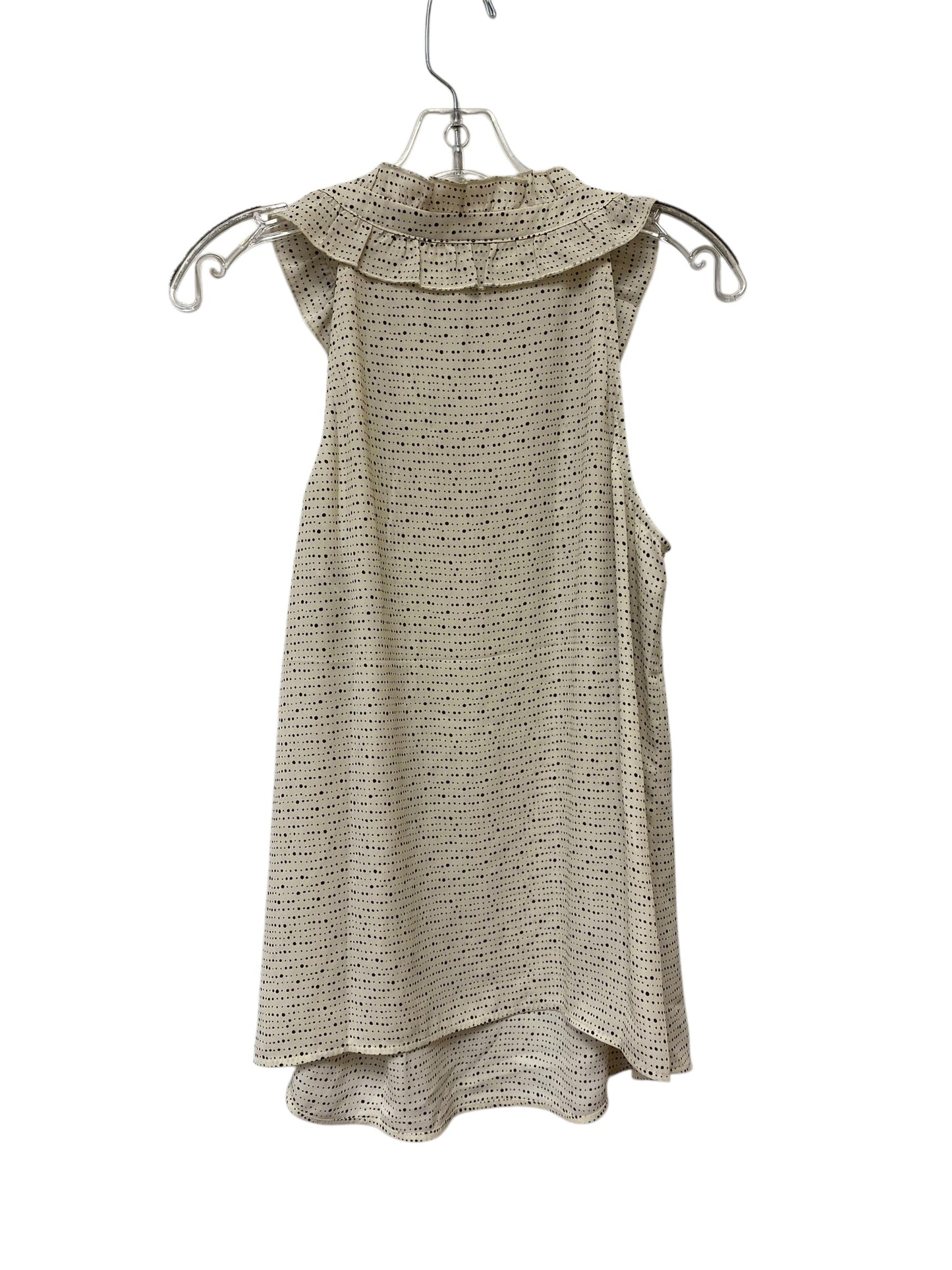 Top Sleeveless By Cabi In Cream, Size: S