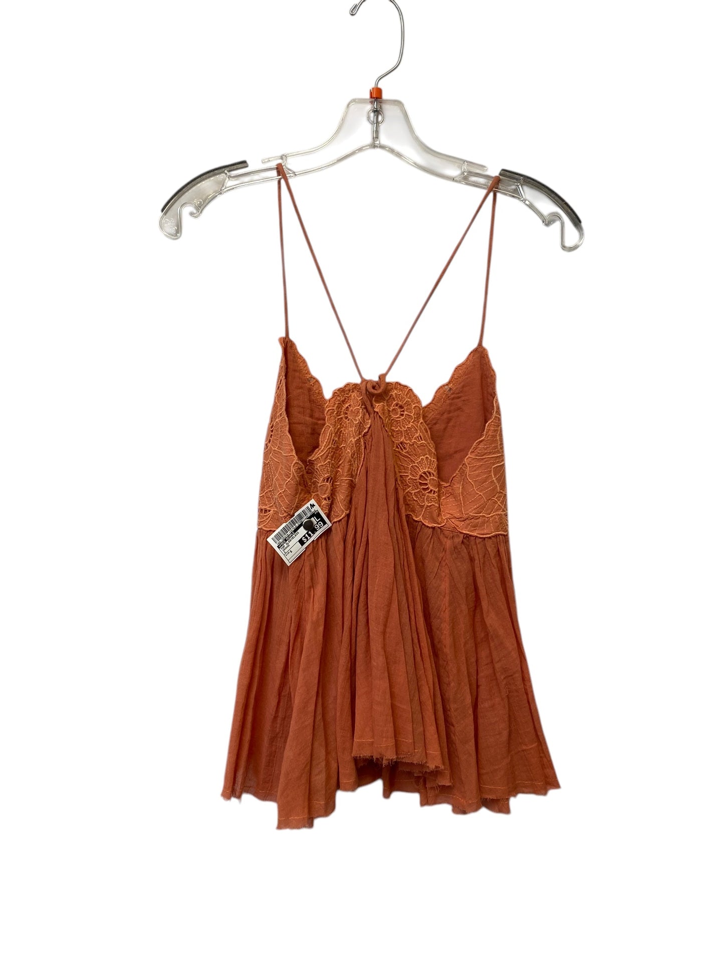 Top Sleeveless By Free People In Orange, Size: S