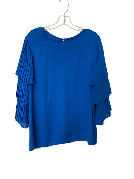 Top Long Sleeve By Worthington In Blue, Size: Xl