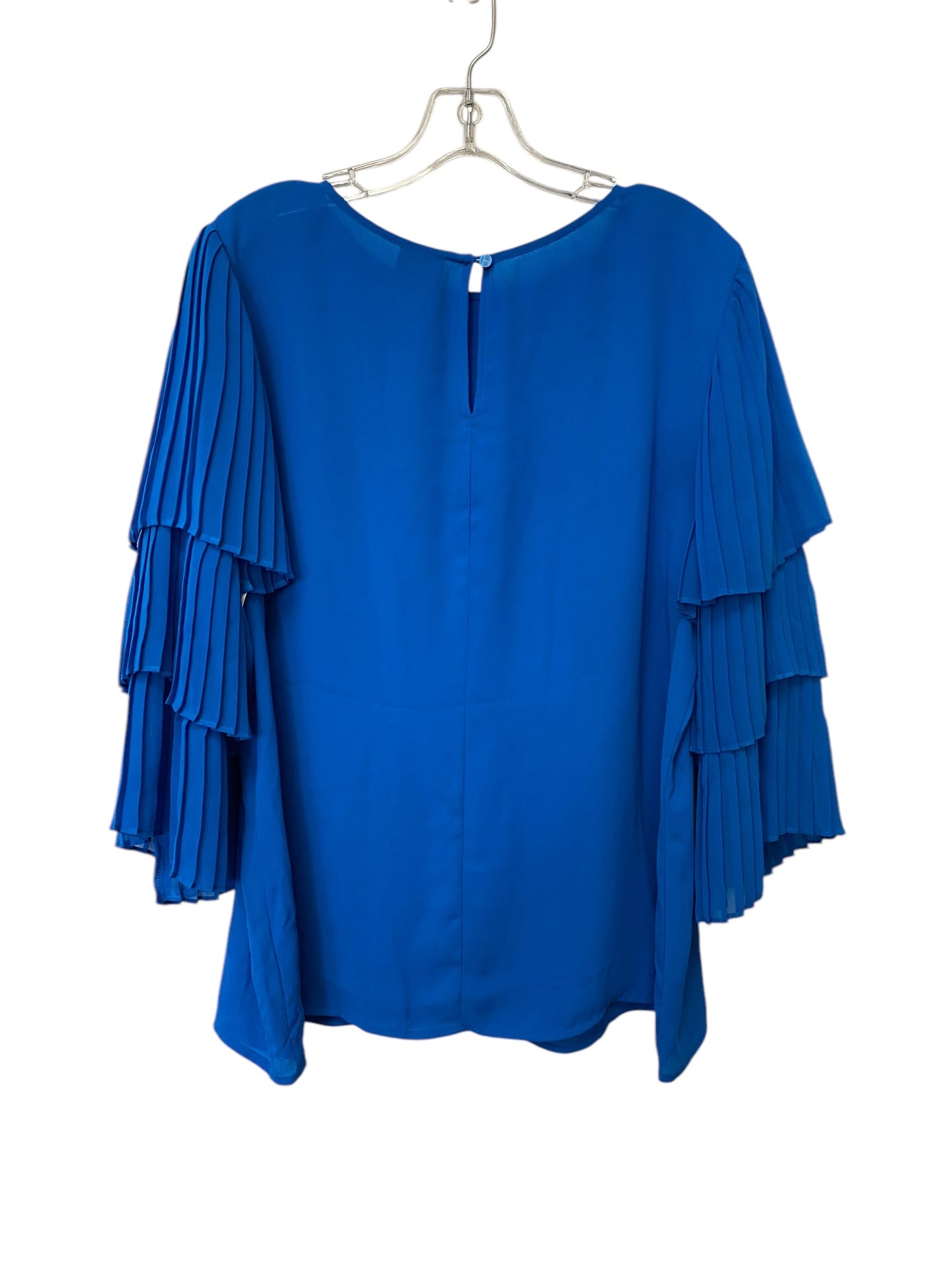 Top Long Sleeve By Worthington In Blue, Size: Xl