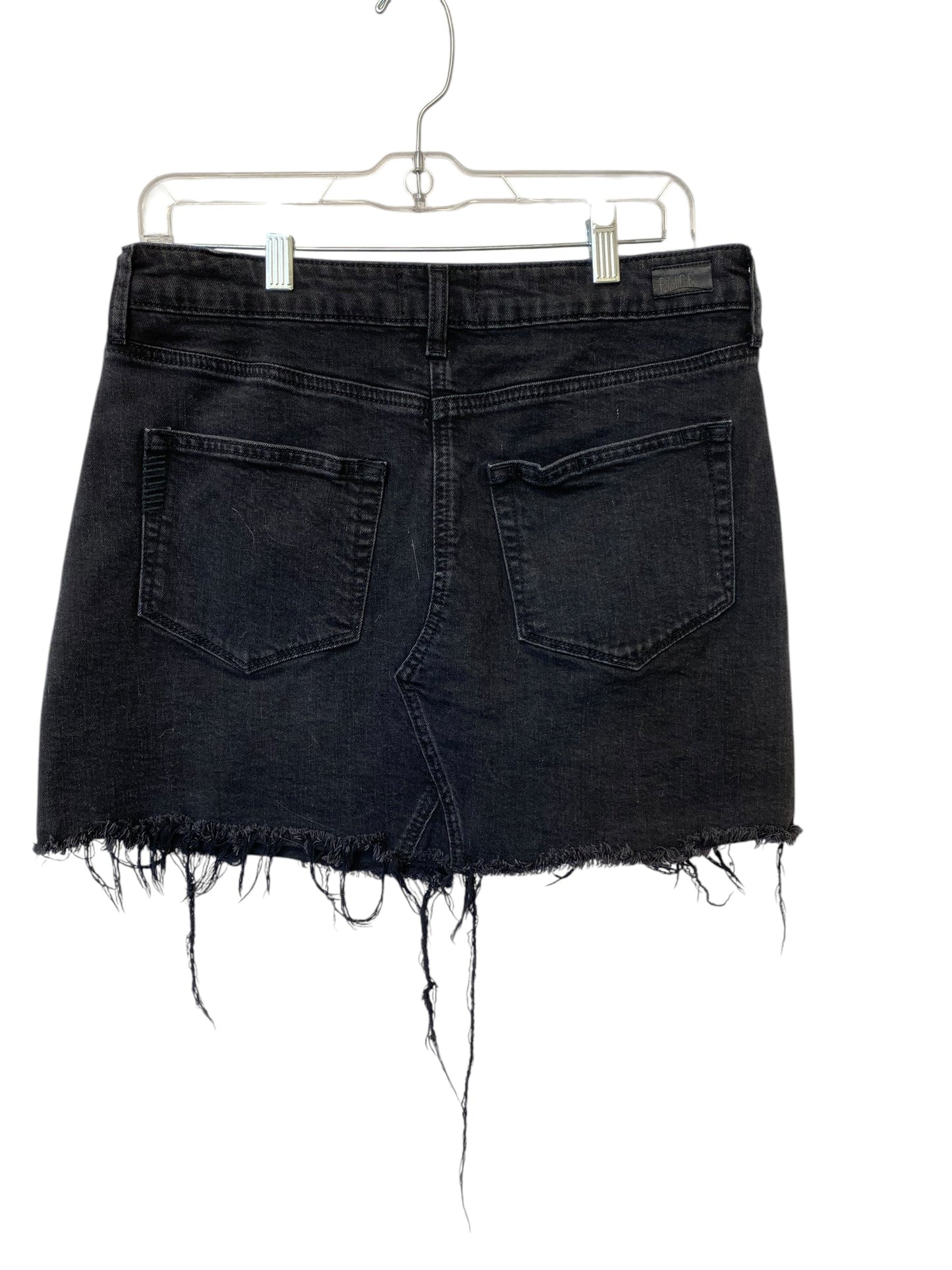 Skirt Mini & Short By Paige In Black Denim, Size: 8