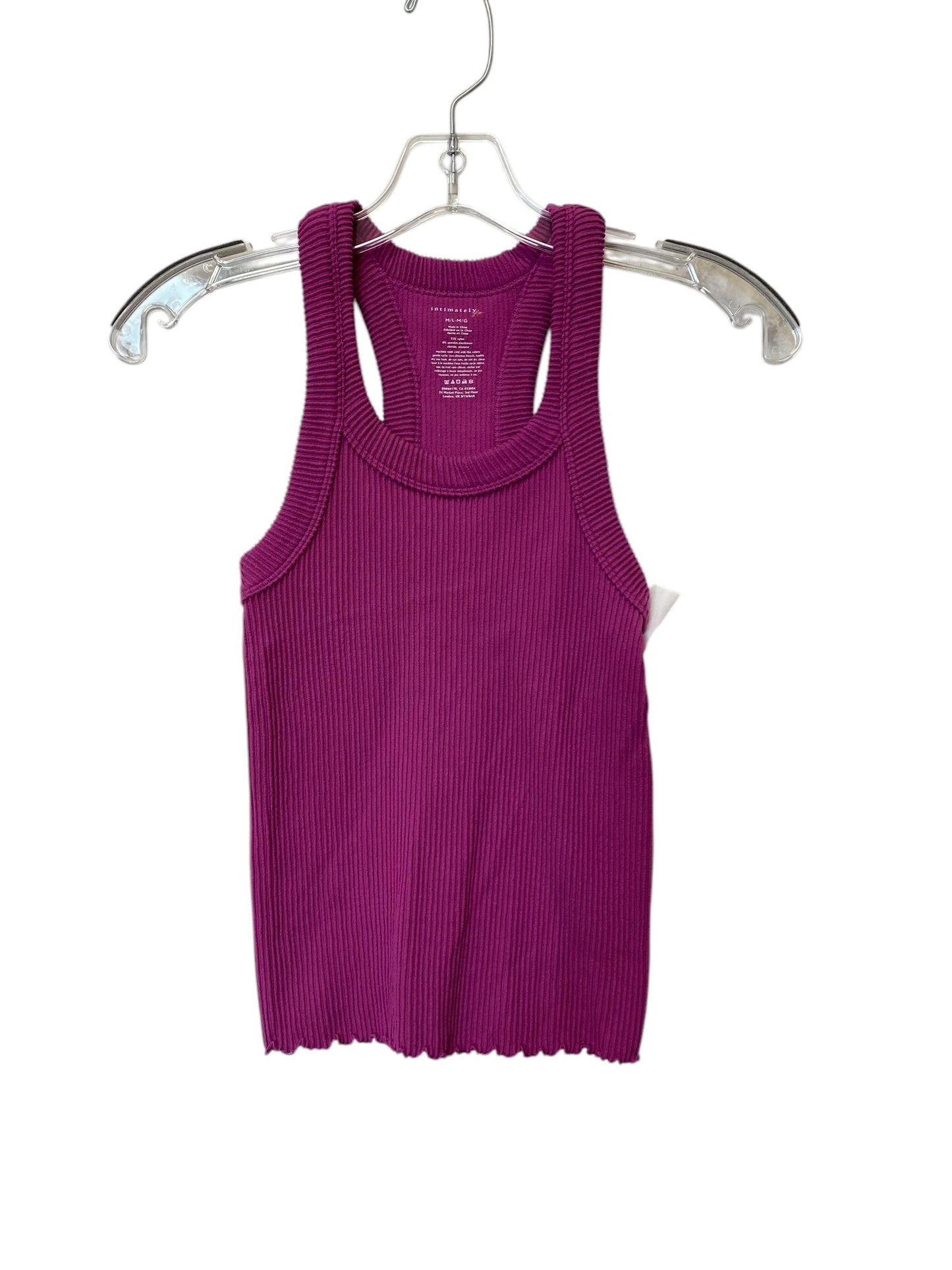 Top Sleeveless By Free People In Purple, Size: M