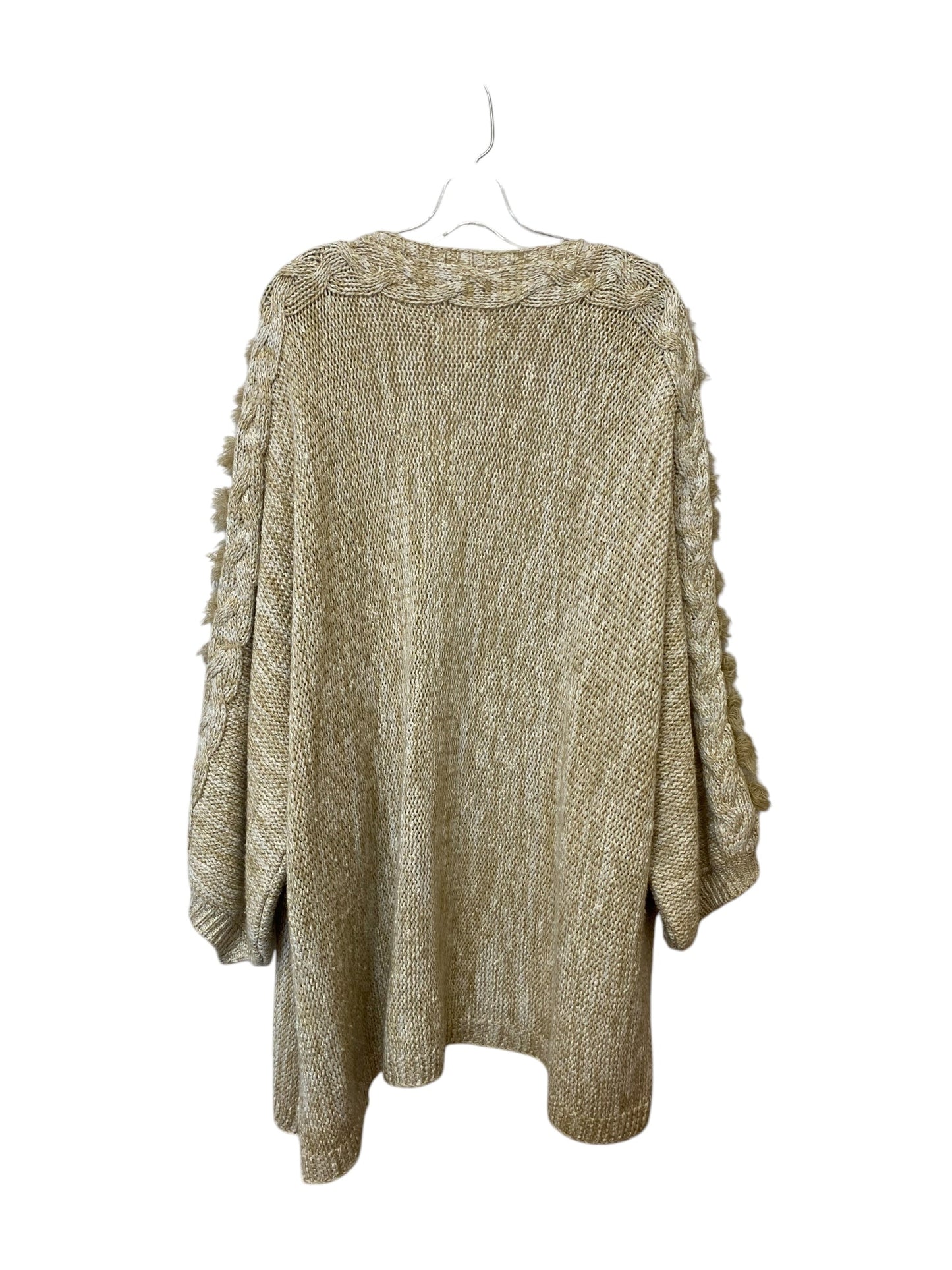 Sweater Cardigan By Anthropologie In Tan, Size: Osfm