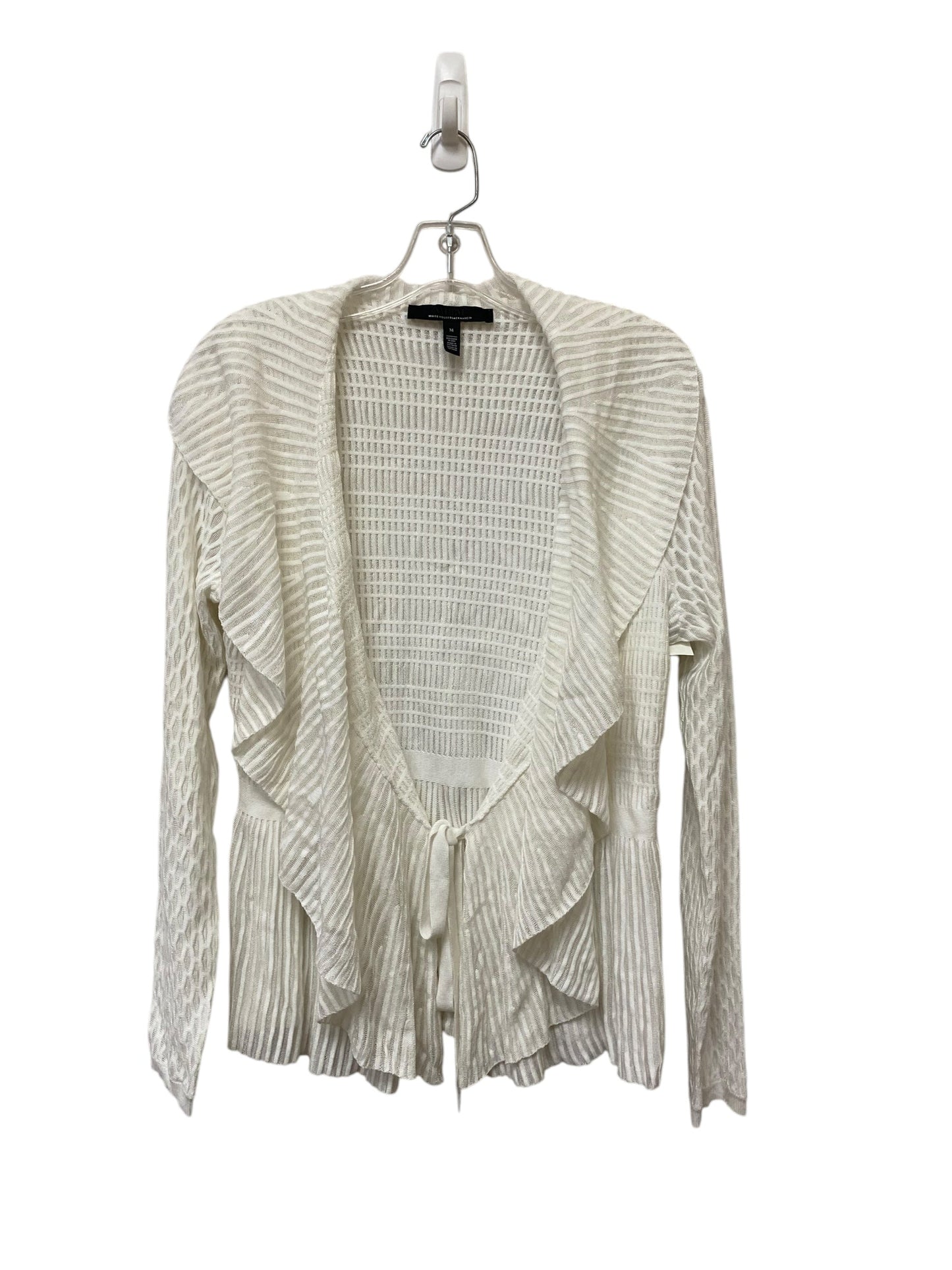 Cardigan By White House Black Market In White, Size: M