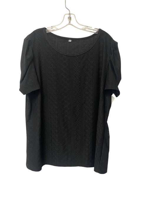 Top Short Sleeve By Clothes Mentor In Black, Size: 2x