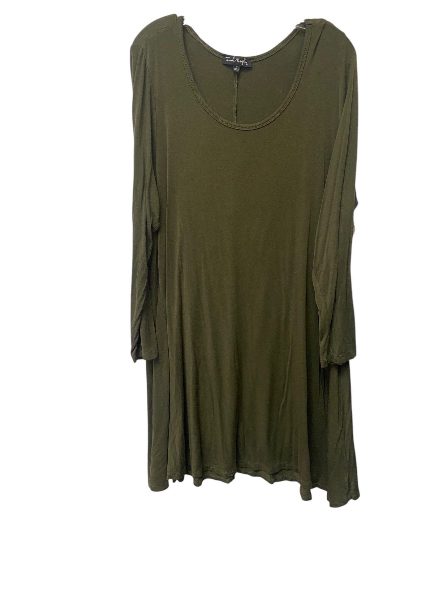 Dress Casual Short By Clothes Mentor In Green, Size: 2x