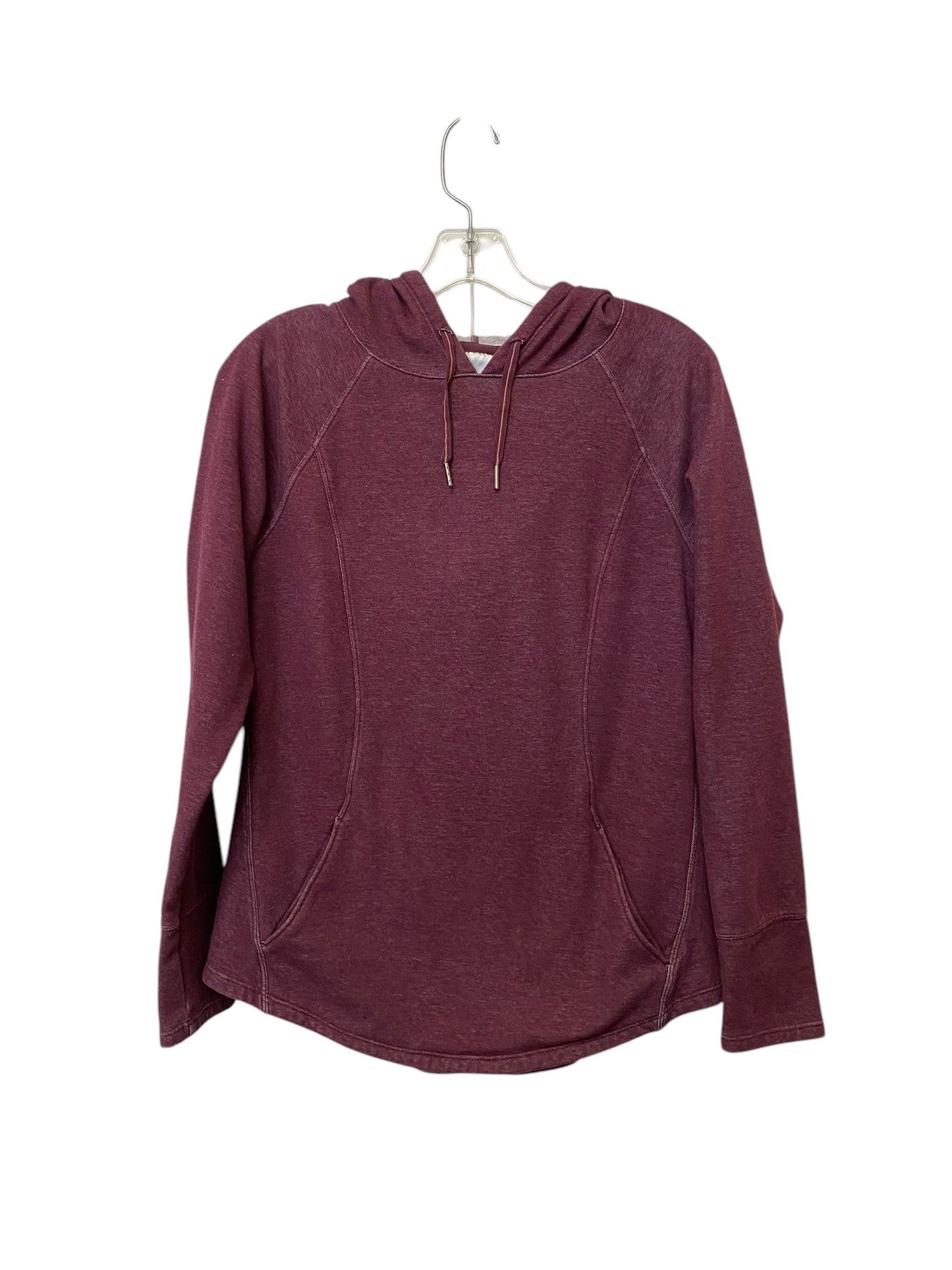 Athletic Sweatshirt Hoodie By Athletic Works In Maroon, Size: M