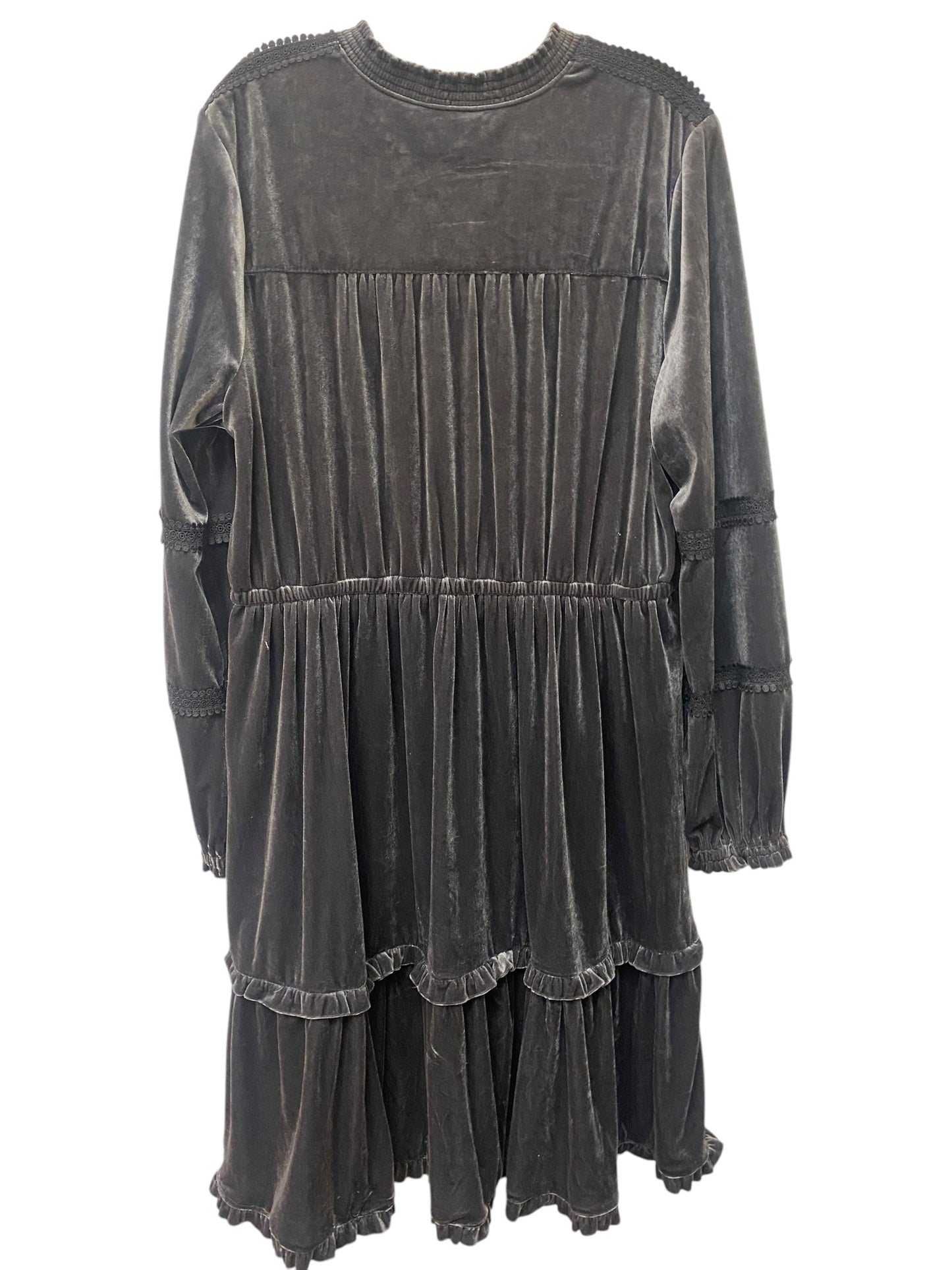 Dress Casual Midi By Clothes Mentor In Grey, Size: Xxl