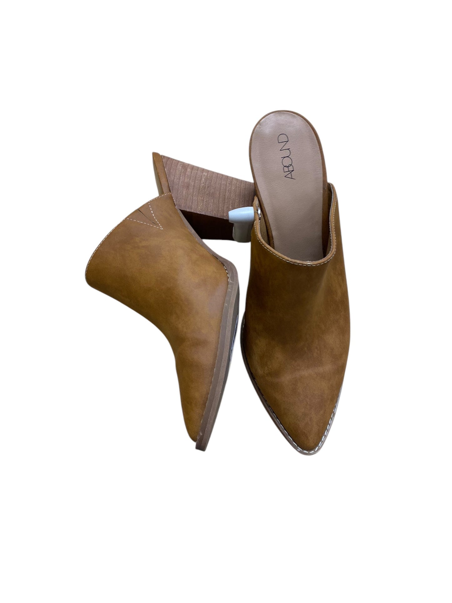 Shoes Heels Block By Abound In Brown, Size: 9.5