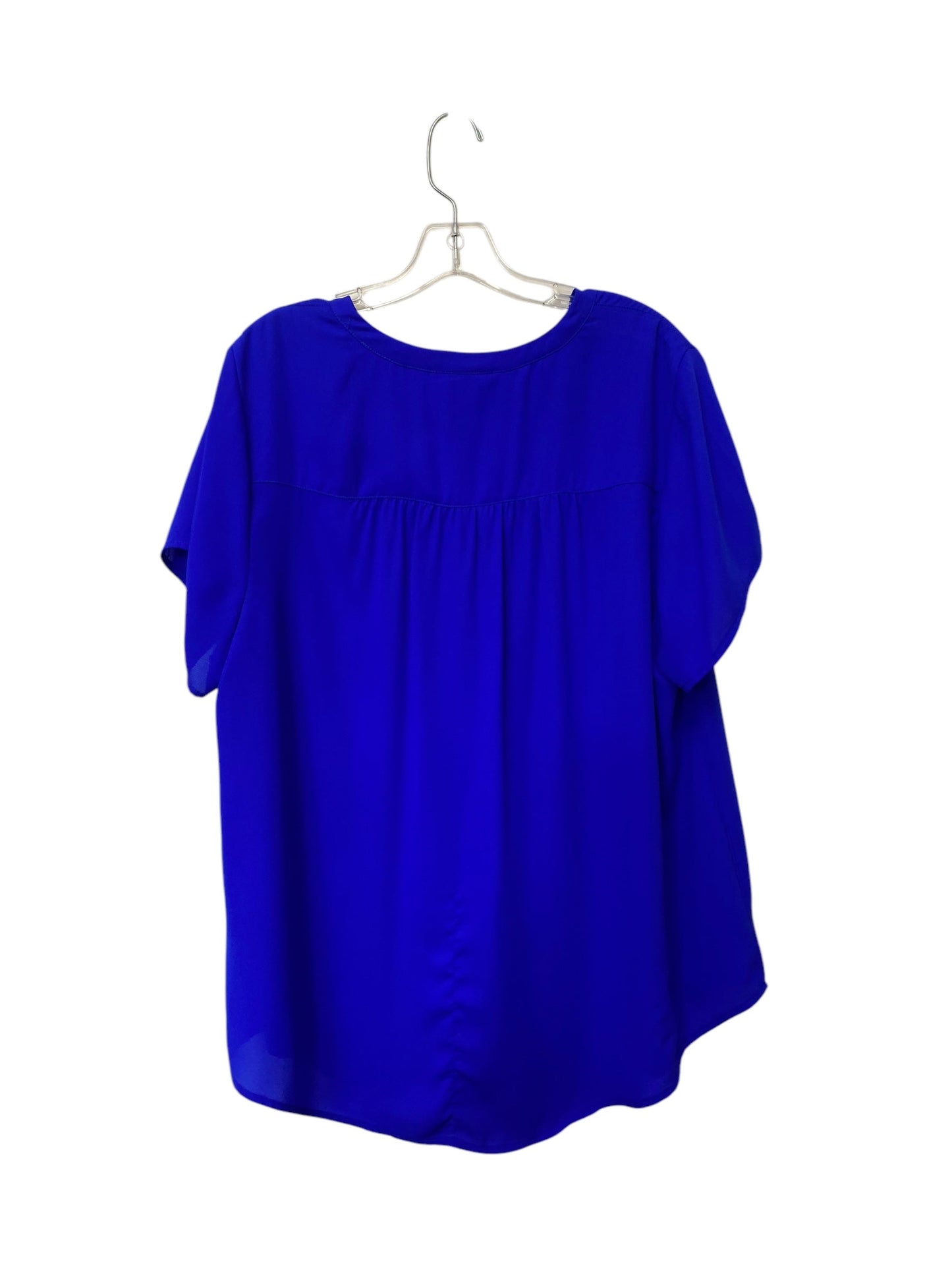 Top Short Sleeve By Torrid In Blue, Size: 2x