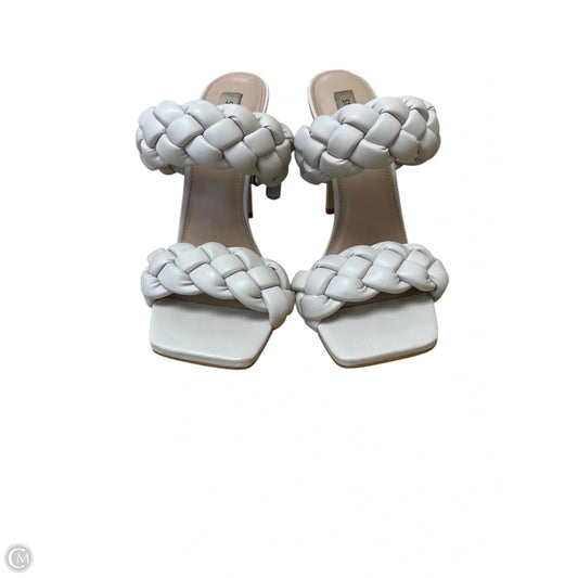 Sandals Heels Stiletto By Steve Madden In Cream, Size: 10