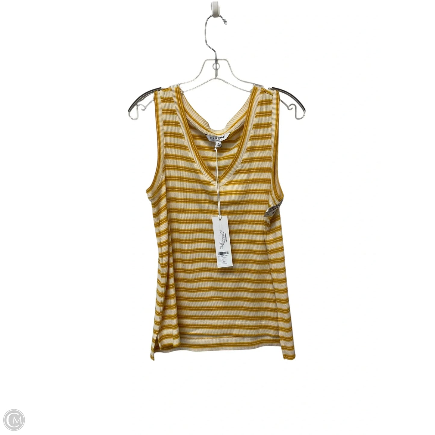 Top Sleeveless By Liverpool In Yellow, Size: S