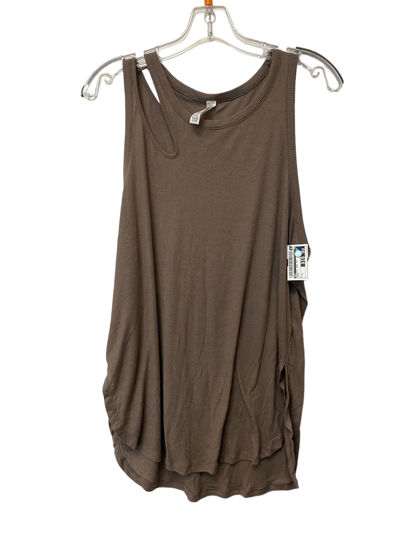 Brown Athletic Tank Top Alo, Size L