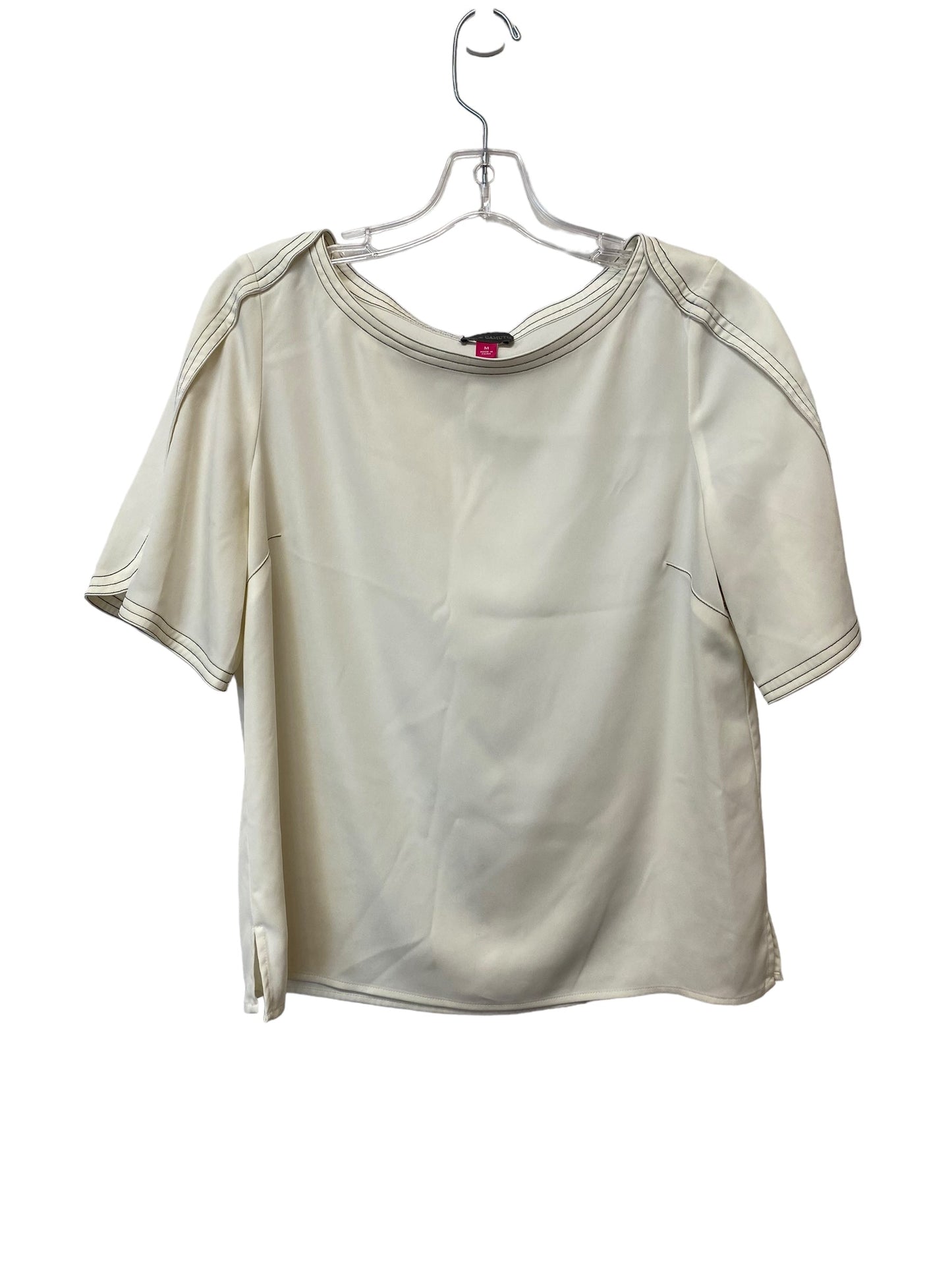 Cream Top Short Sleeve Vince Camuto, Size M