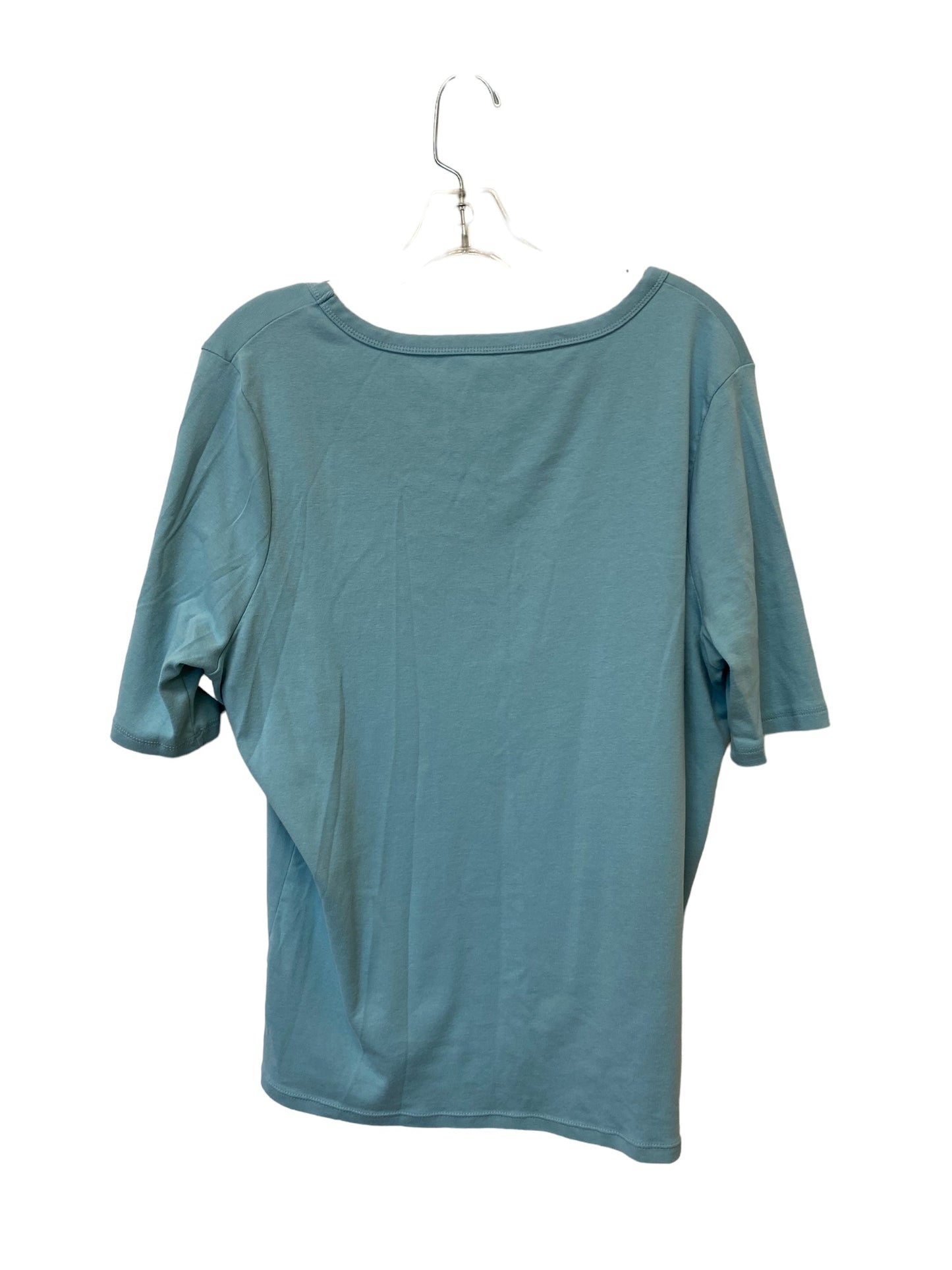 Blue Top Short Sleeve Basic Time And Tru, Size Xxl