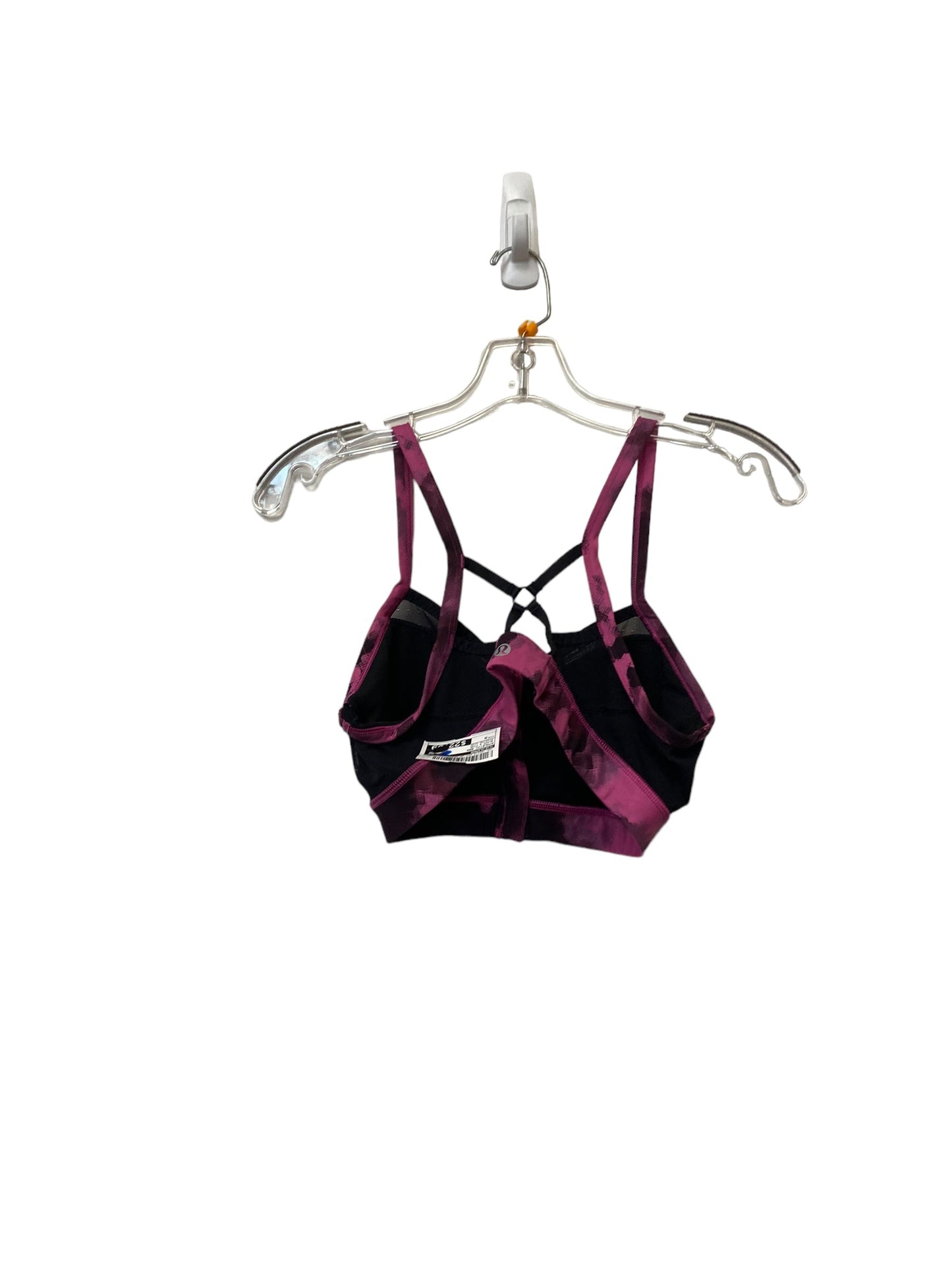 Black & Pink Athletic Bra Lululemon, Size M