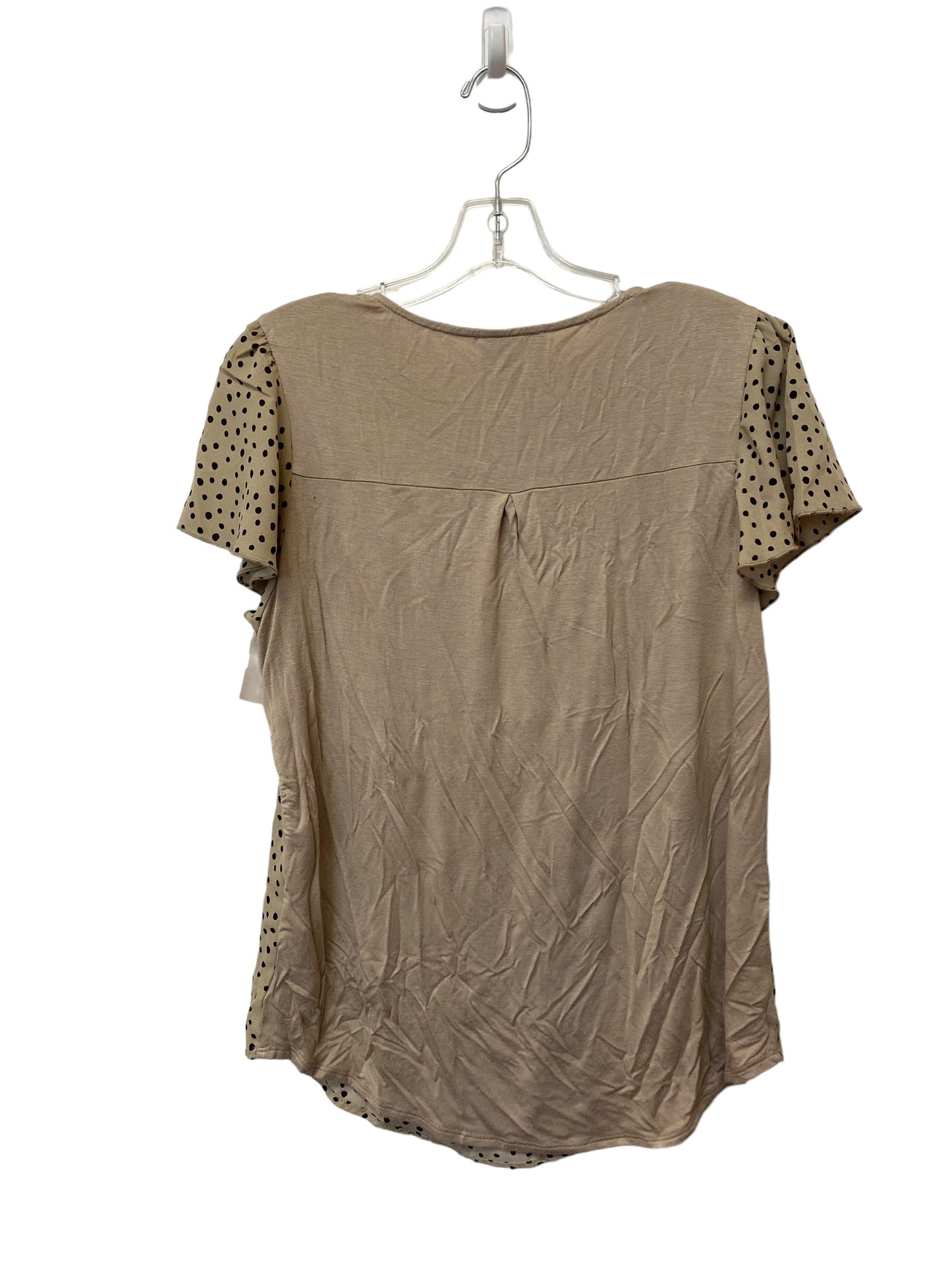 Tan Top Short Sleeve Fortune & Ivy, Size S