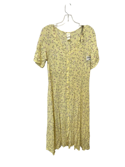 Yellow Dress Casual Maxi H&m, Size 10