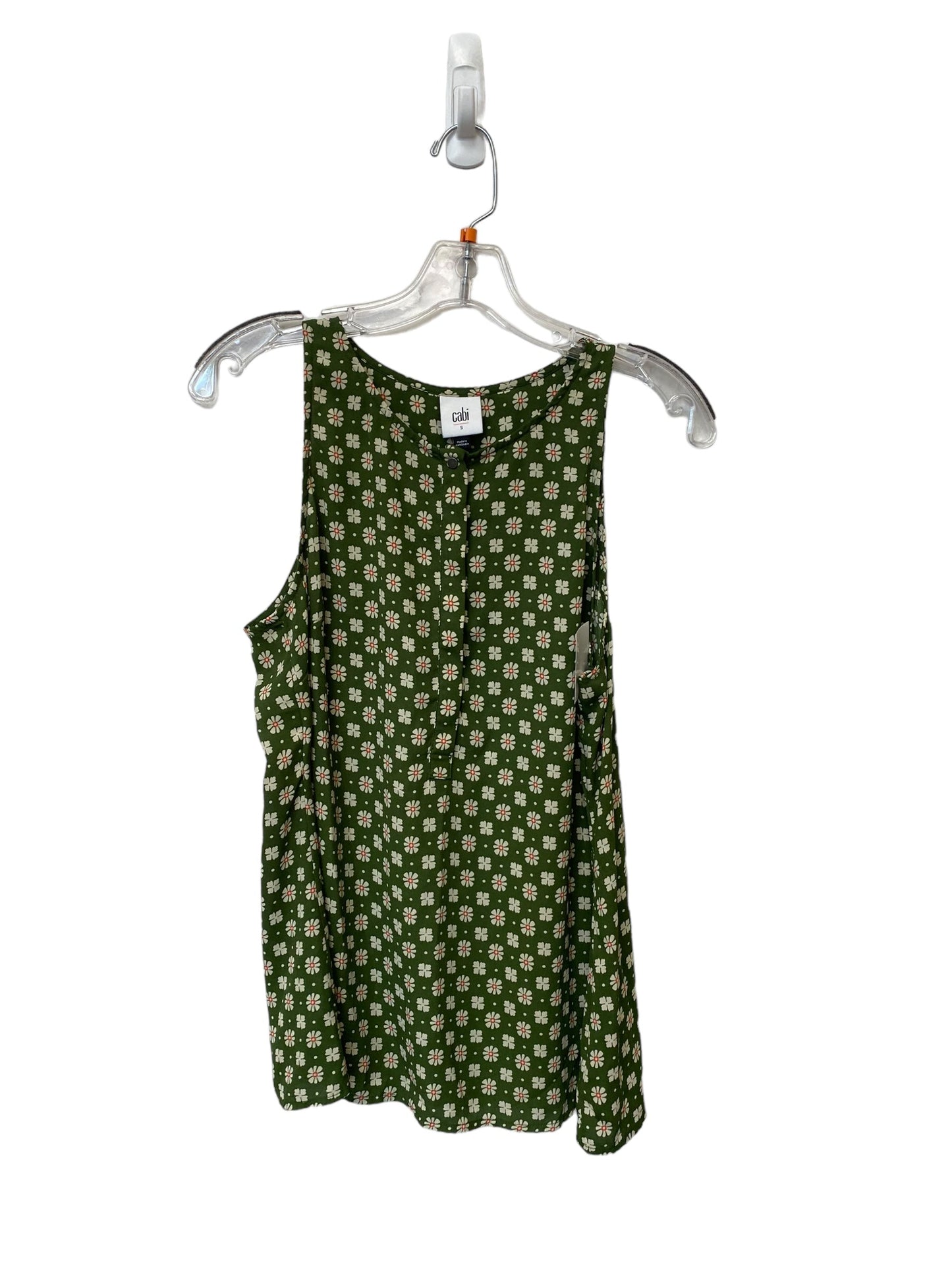 Green Top Sleeveless Cabi, Size S