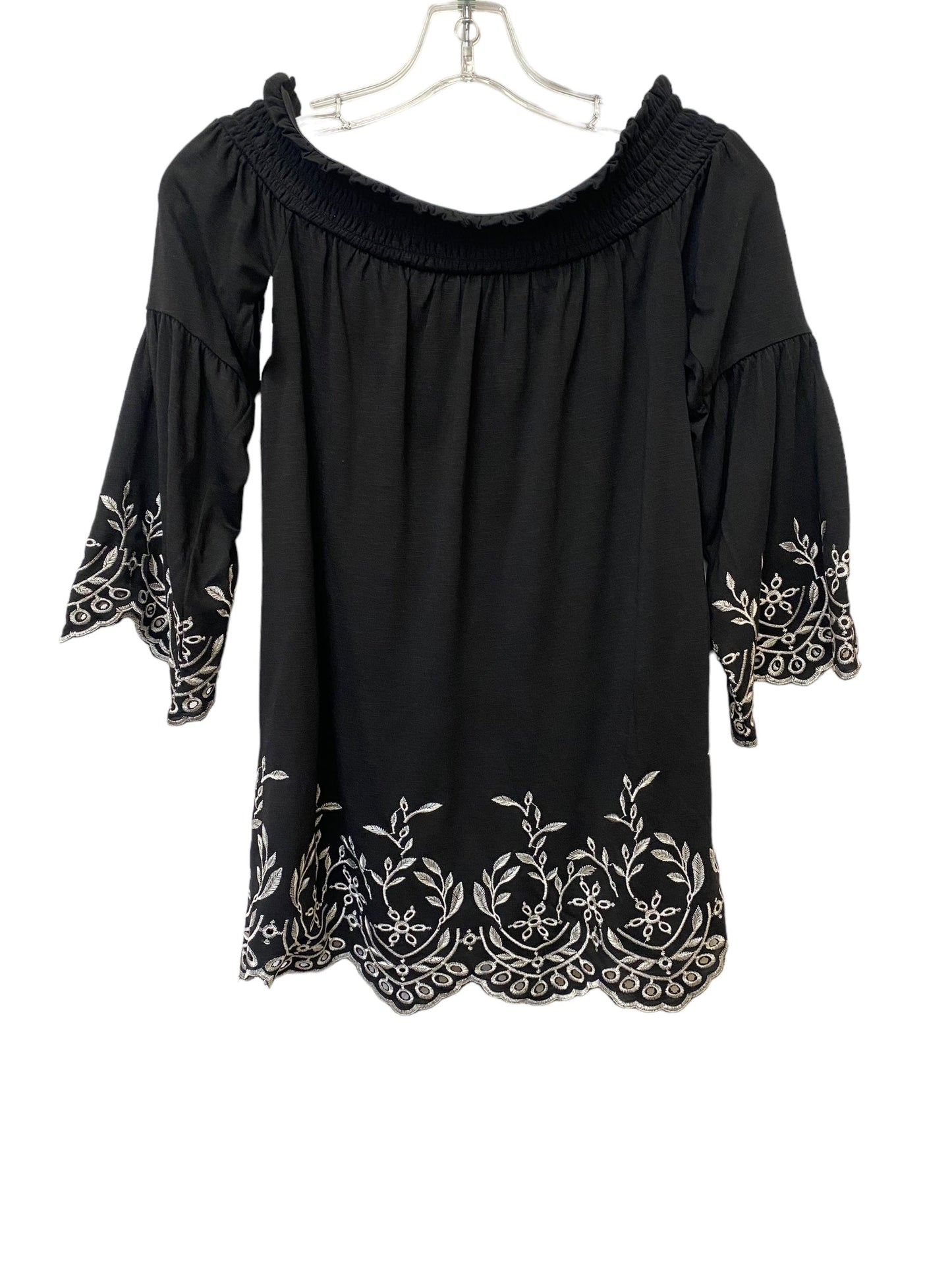 Black Top Long Sleeve White House Black Market, Size Xxs