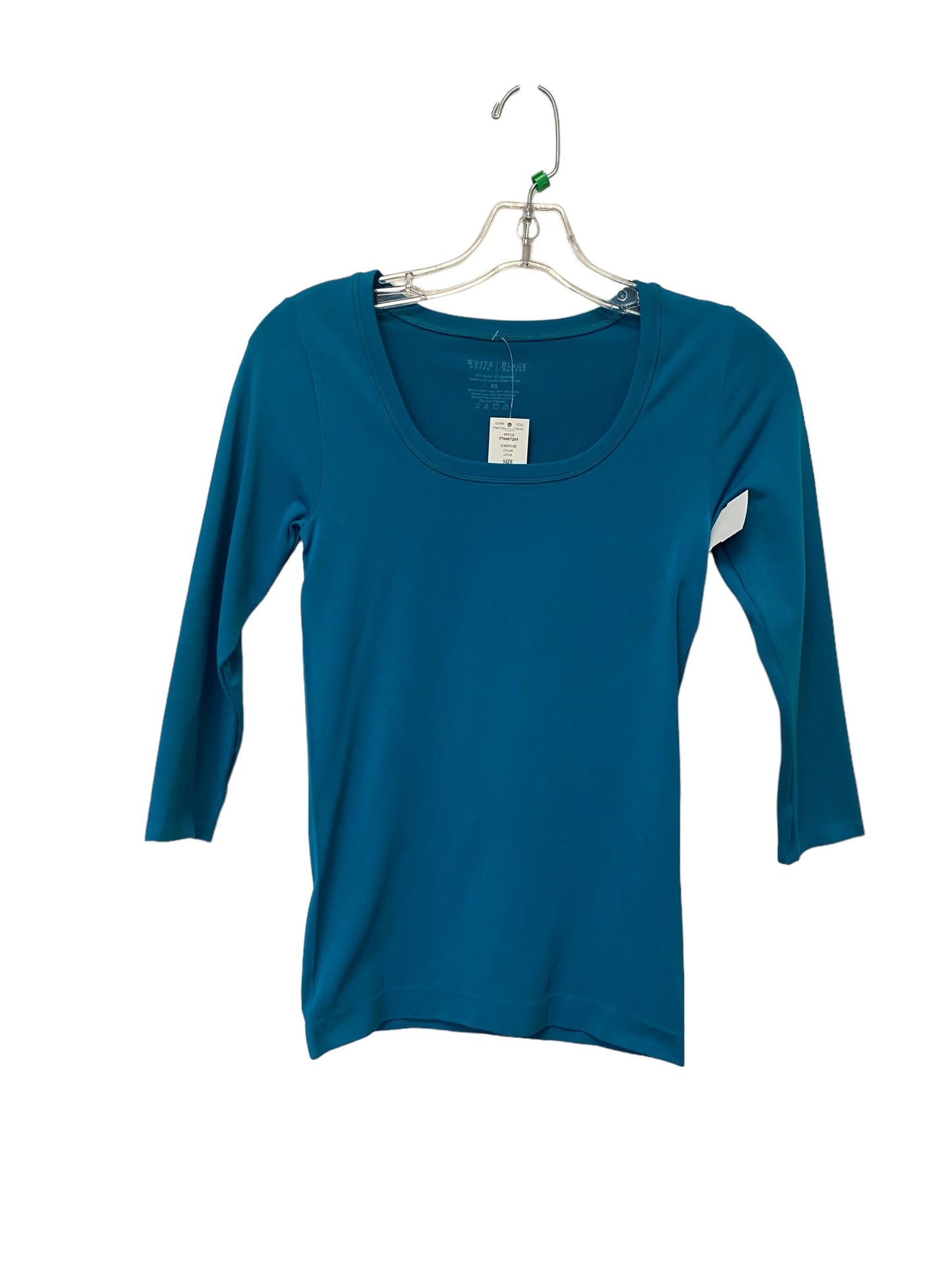 Teal Top Long Sleeve Basic White House Black Market, Size Xs