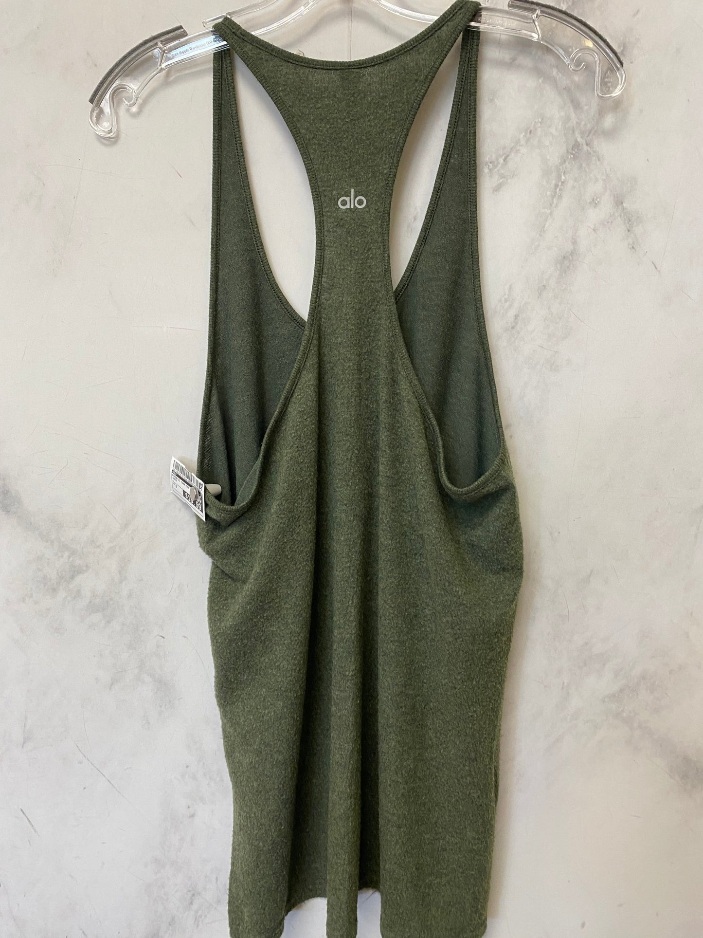 Green Athletic Tank Top Alo, Size S