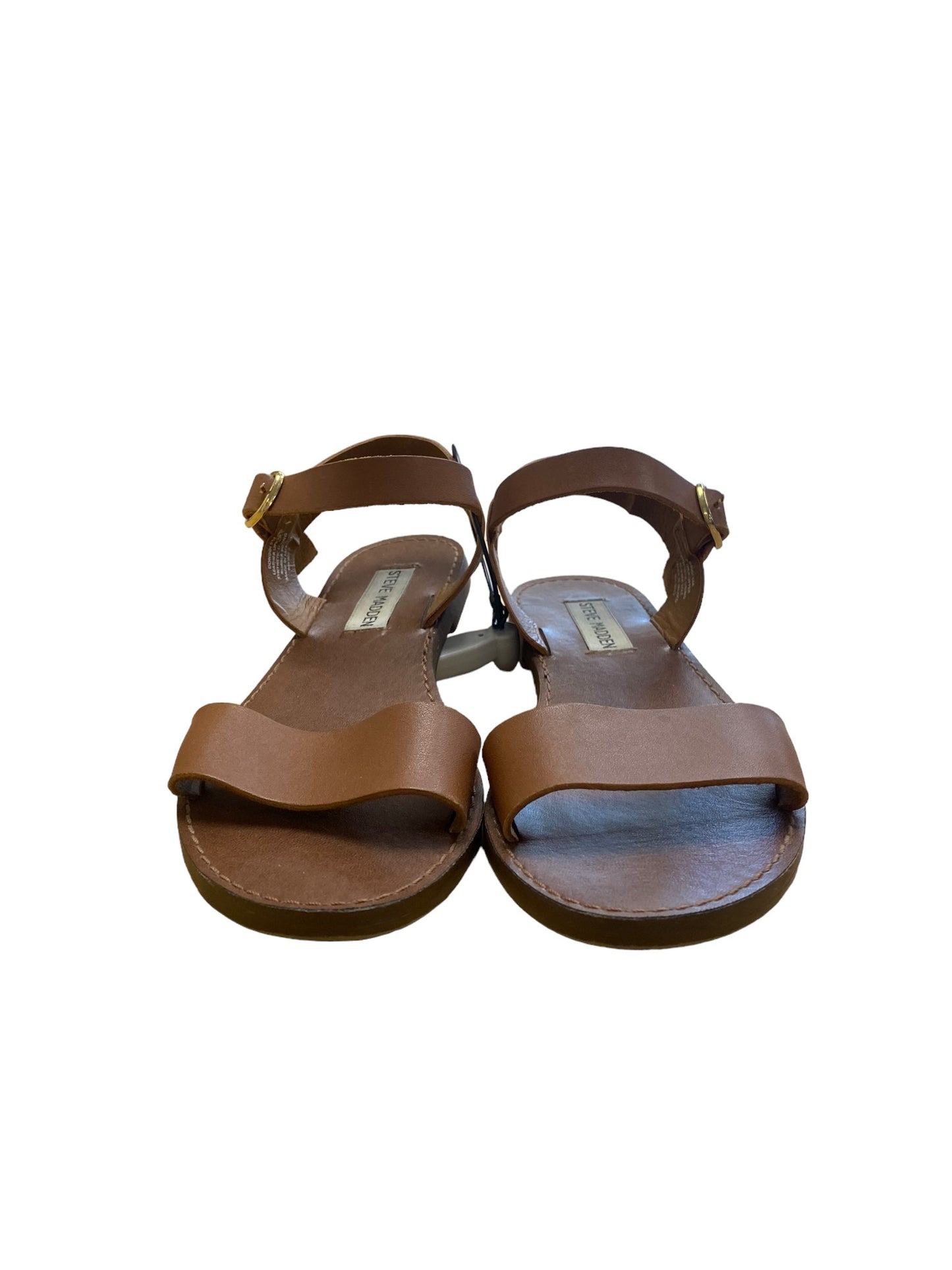 Brown Sandals Flats Steve Madden, Size 5