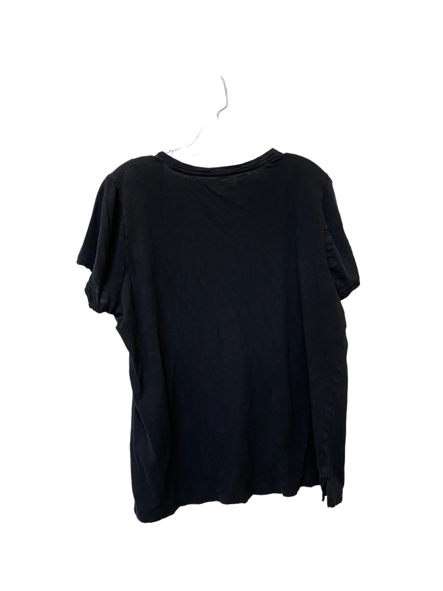Black Top Short Sleeve Madewell, Size L