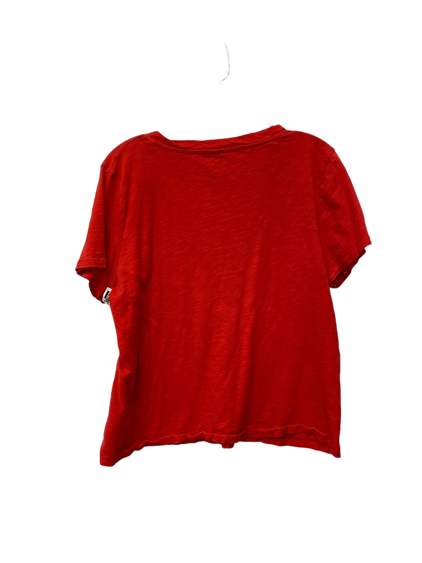 Red Top Short Sleeve Madewell, Size L
