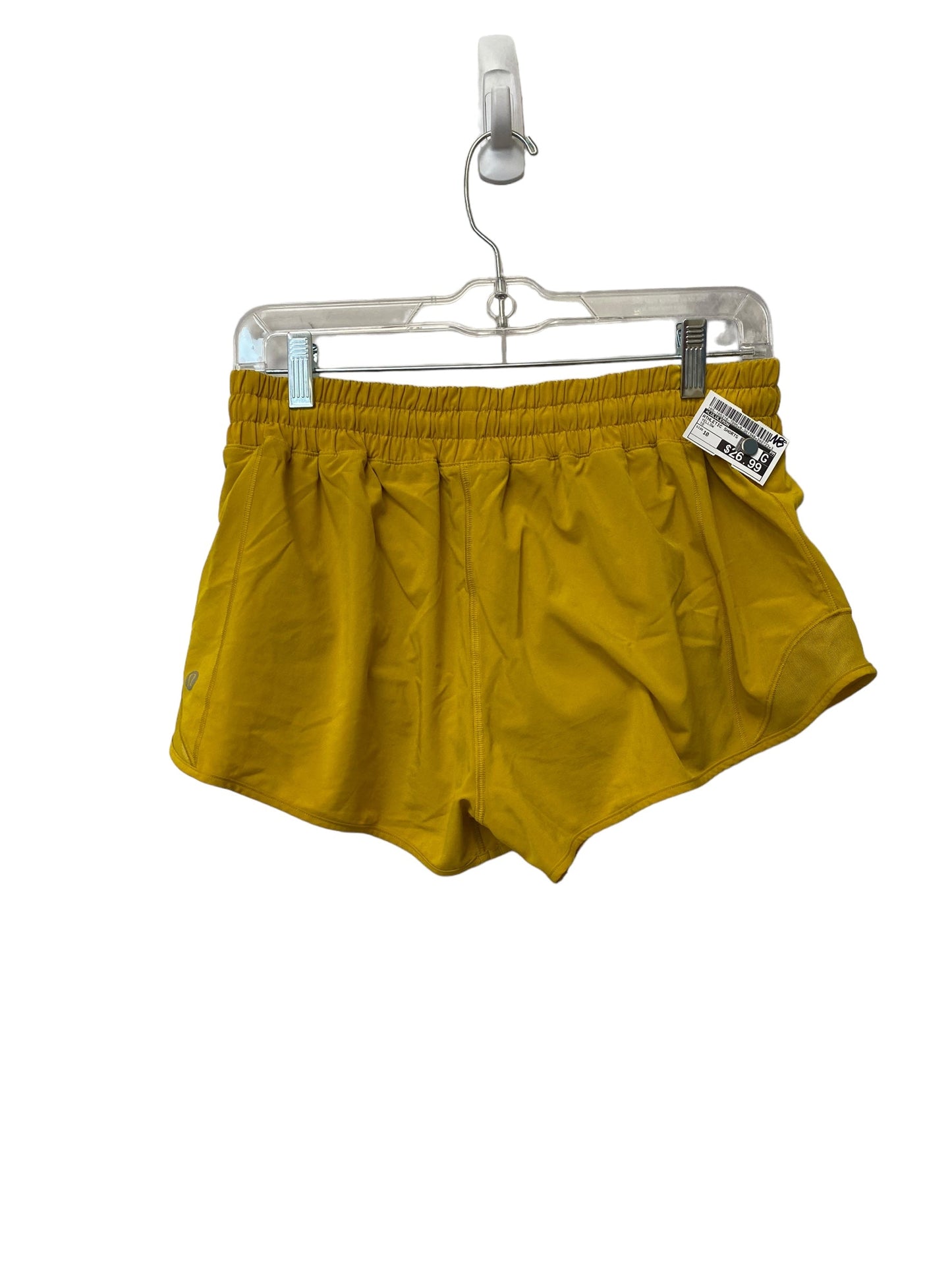 Yellow Athletic Shorts Lululemon, Size 10