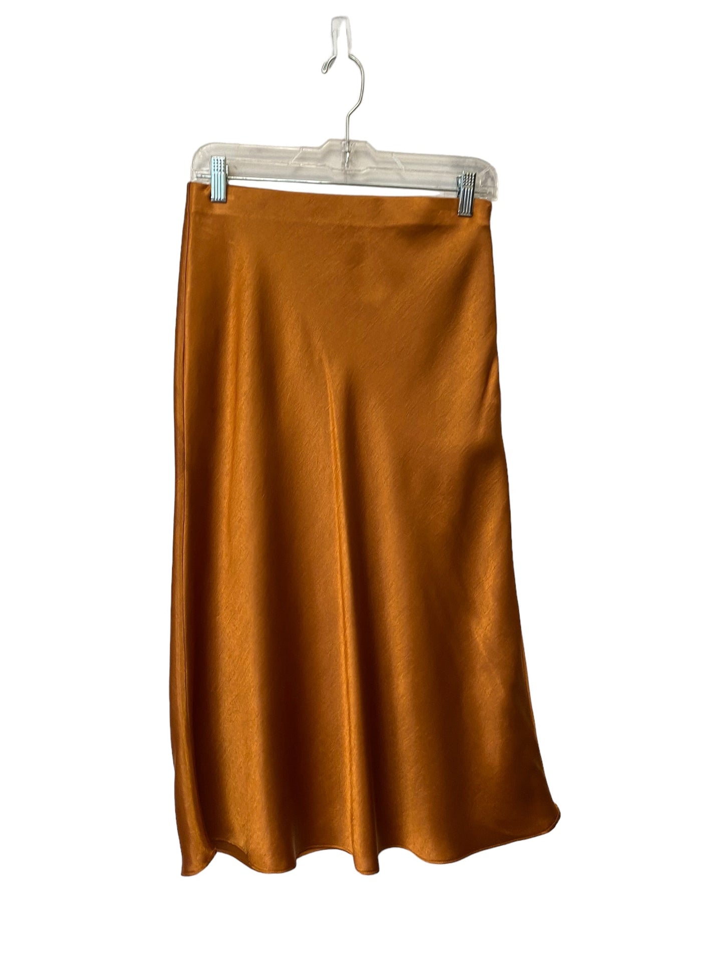 Orange Skirt Maxi Clothes Mentor, Size M