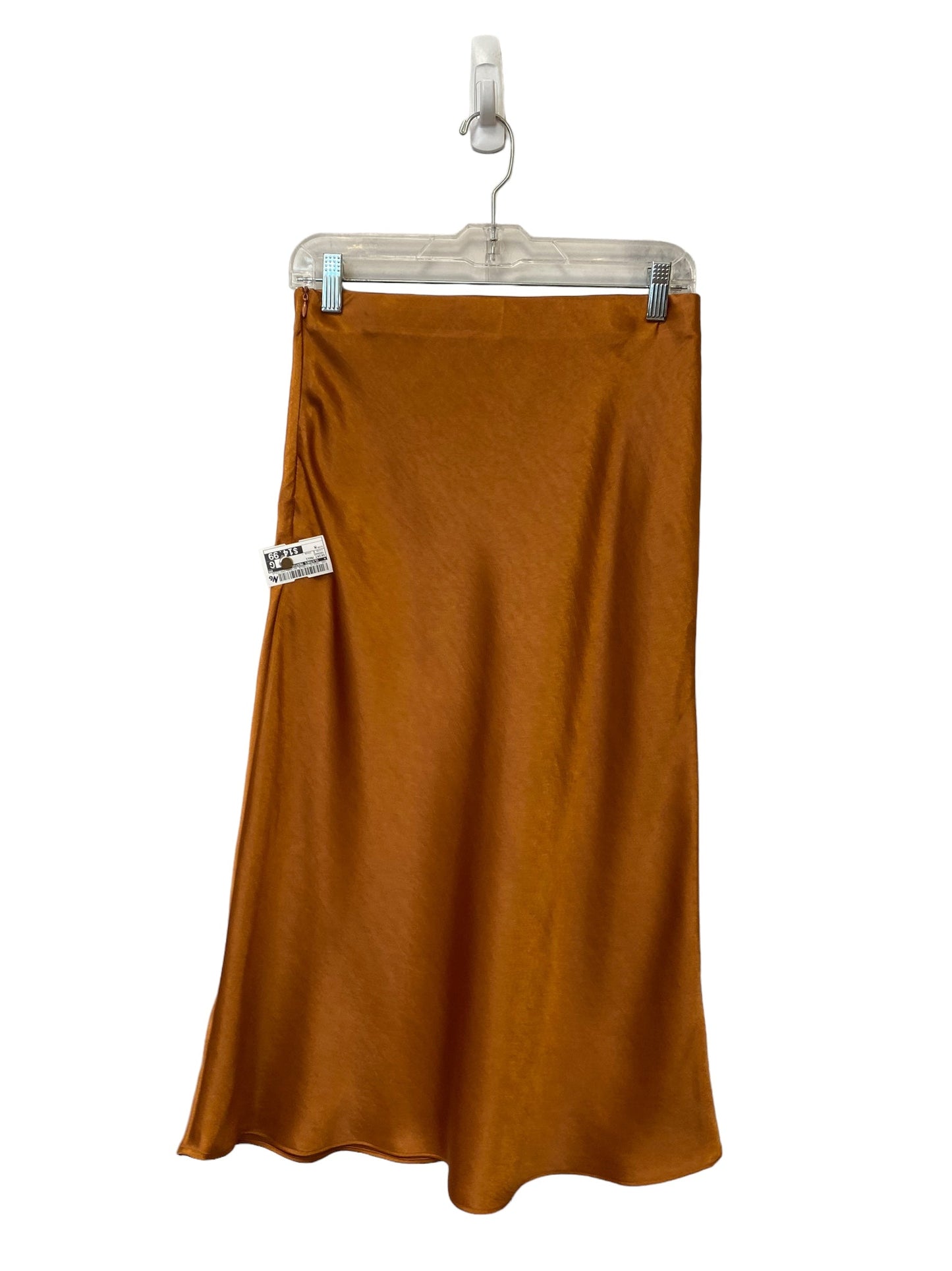 Orange Skirt Maxi Clothes Mentor, Size M
