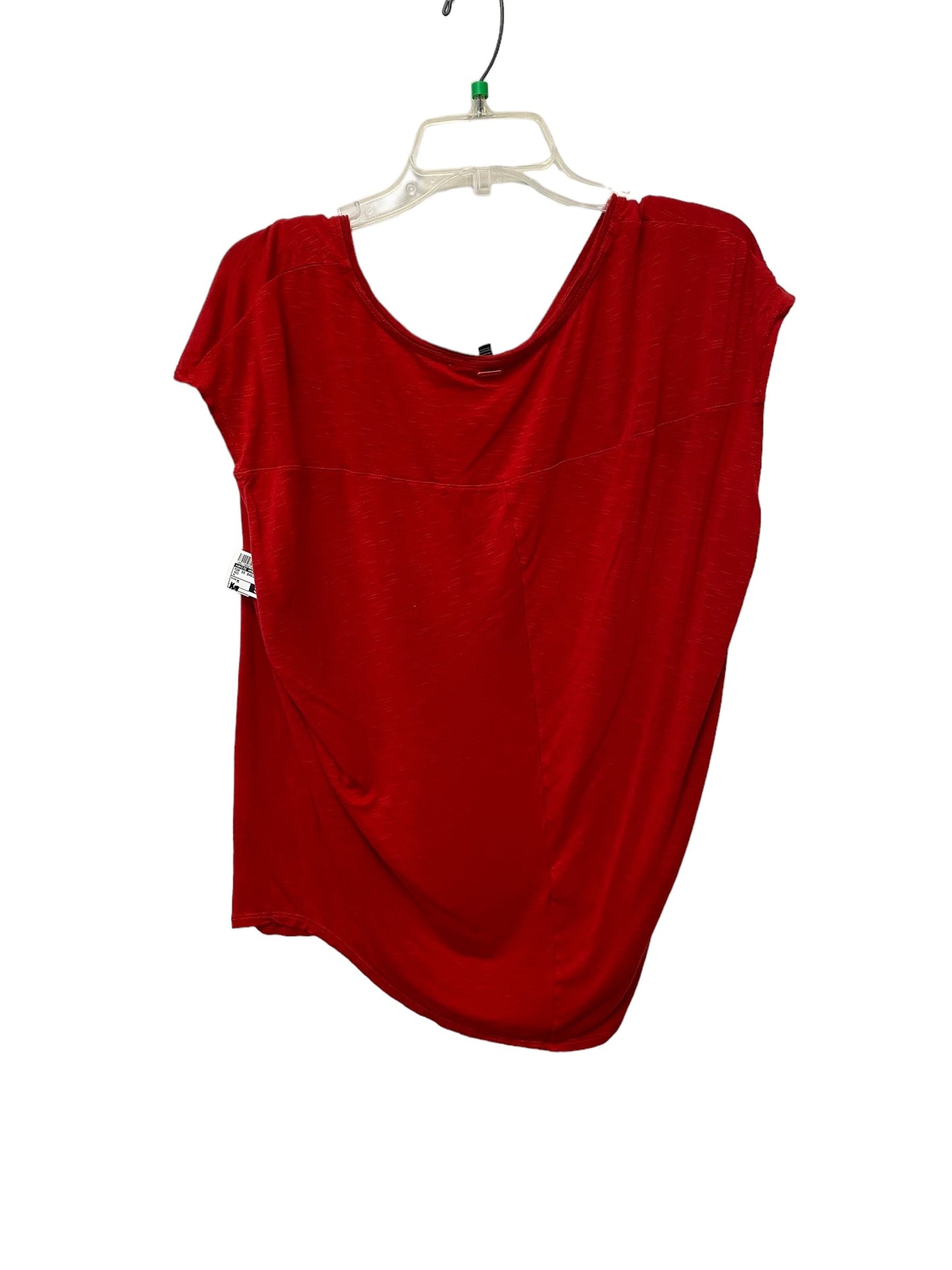 Red Top Short Sleeve Basic White House Black Market, Size M