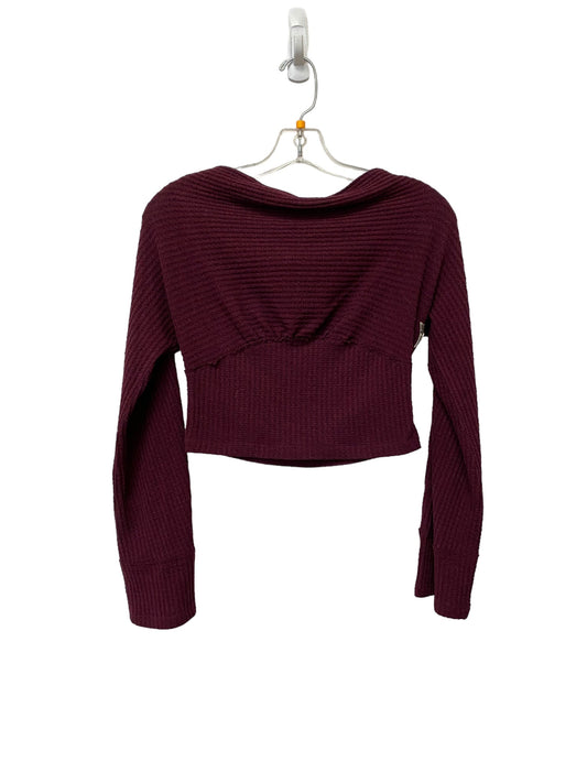 Top Long Sleeve By We The Free In Purple, Size: Xs