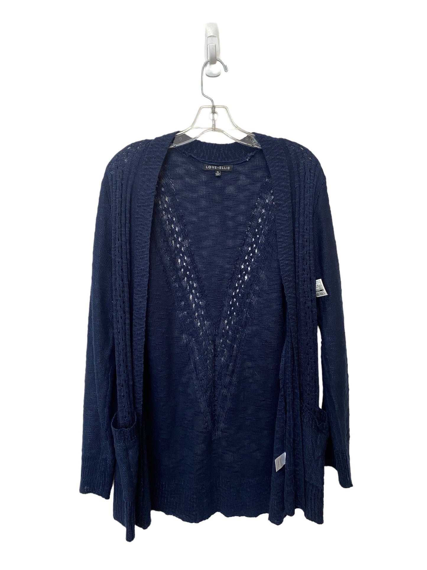 Cardigan By Clothes Mentor In Navy, Size: Xl