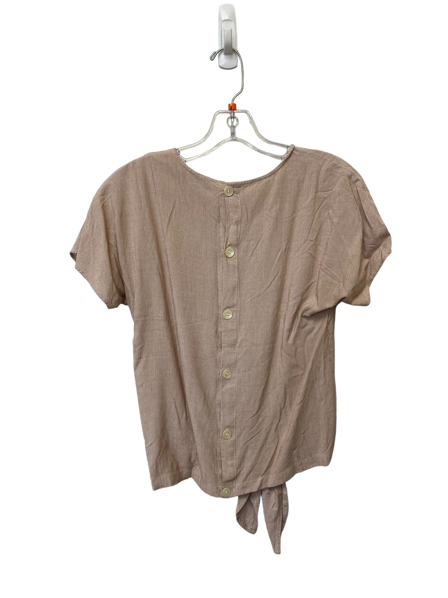 Top Short Sleeve By Madewell In Orange, Size: Xs