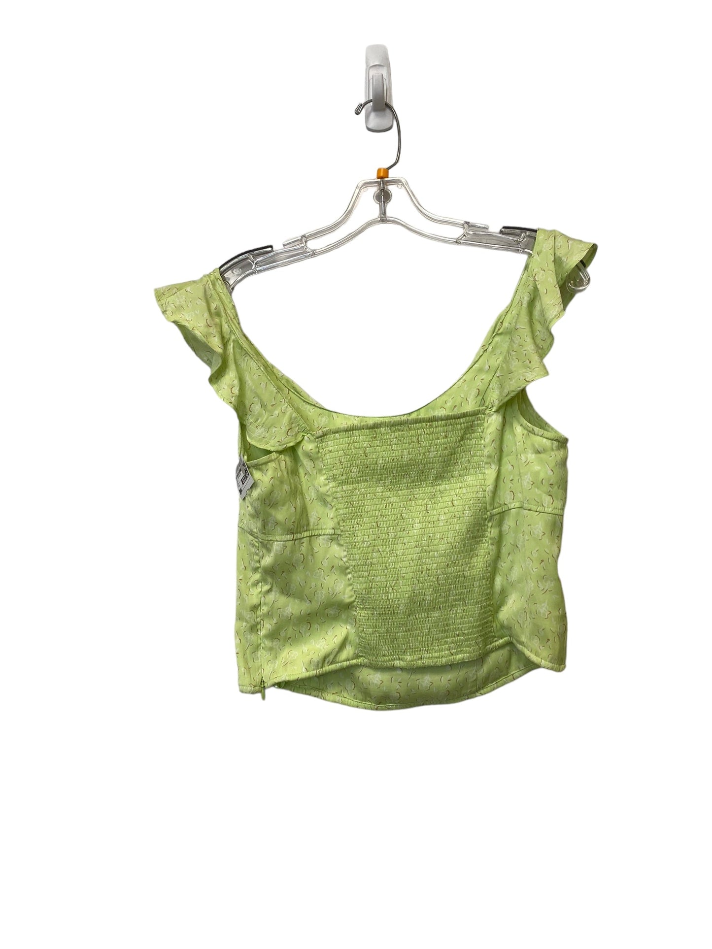 Top Sleeveless By Free People In Green, Size: M