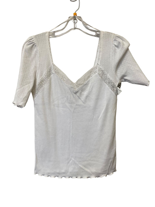 Top Short Sleeve By Free People In White, Size: M