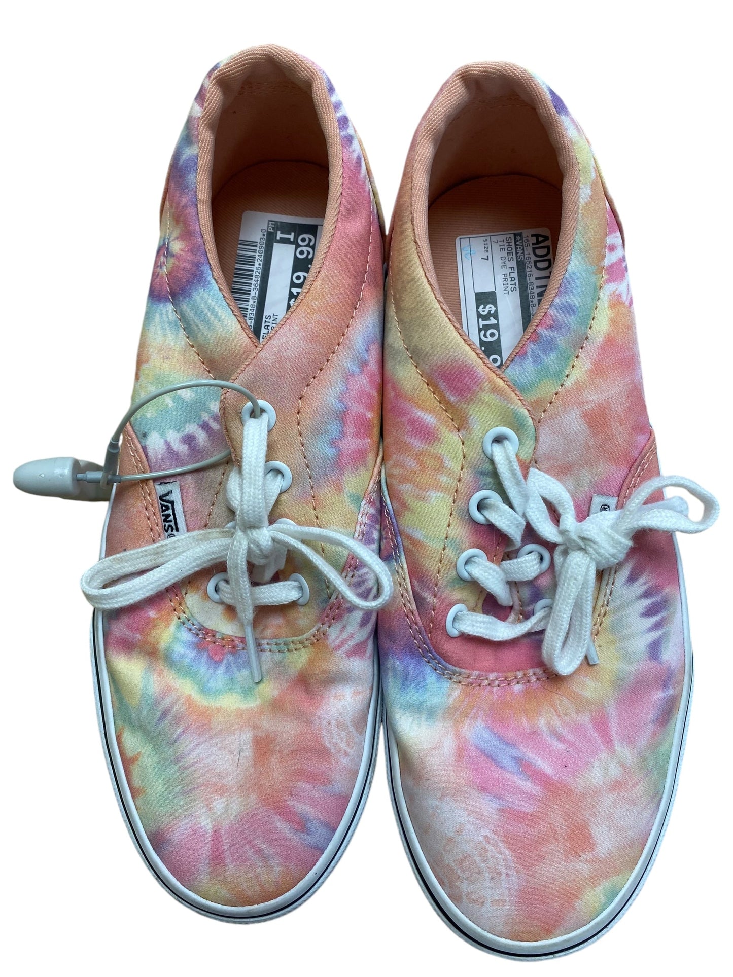 Shoes Flats By Vans In Tie Dye Print, Size: 7