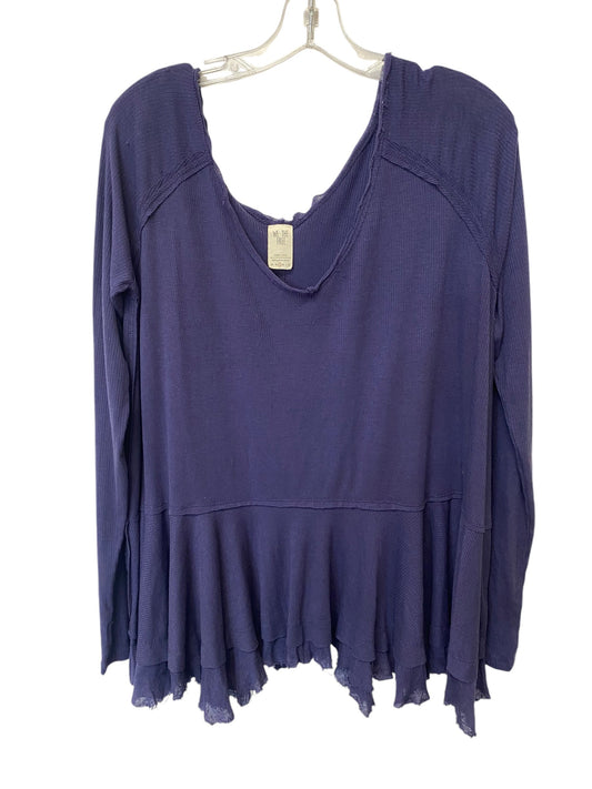 Top Long Sleeve By We The Free In Purple, Size: S