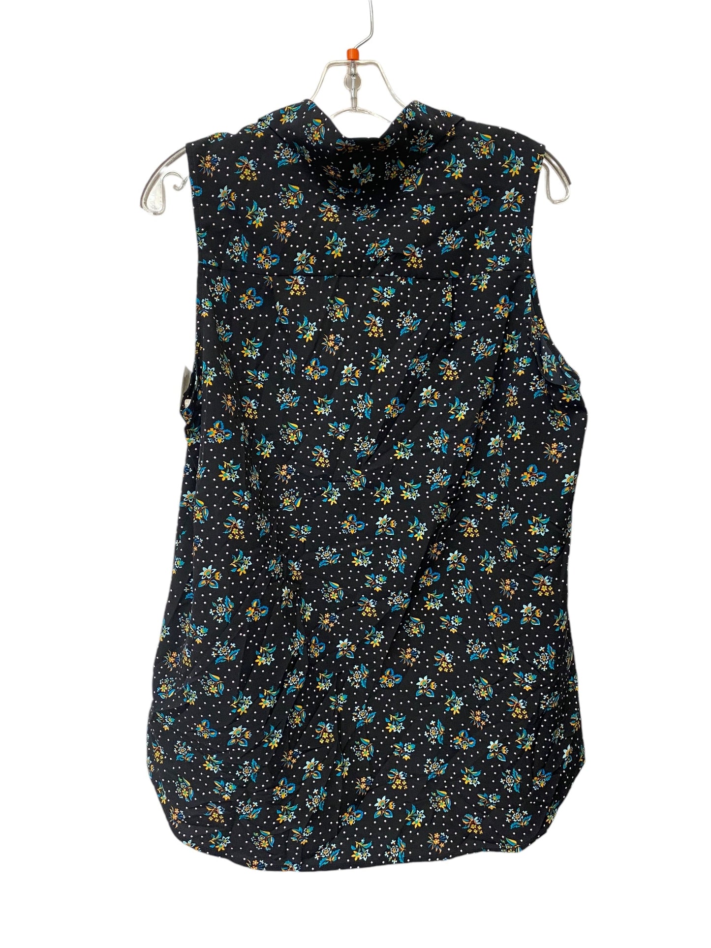 Top Sleeveless By Cabi In Floral Print, Size: L