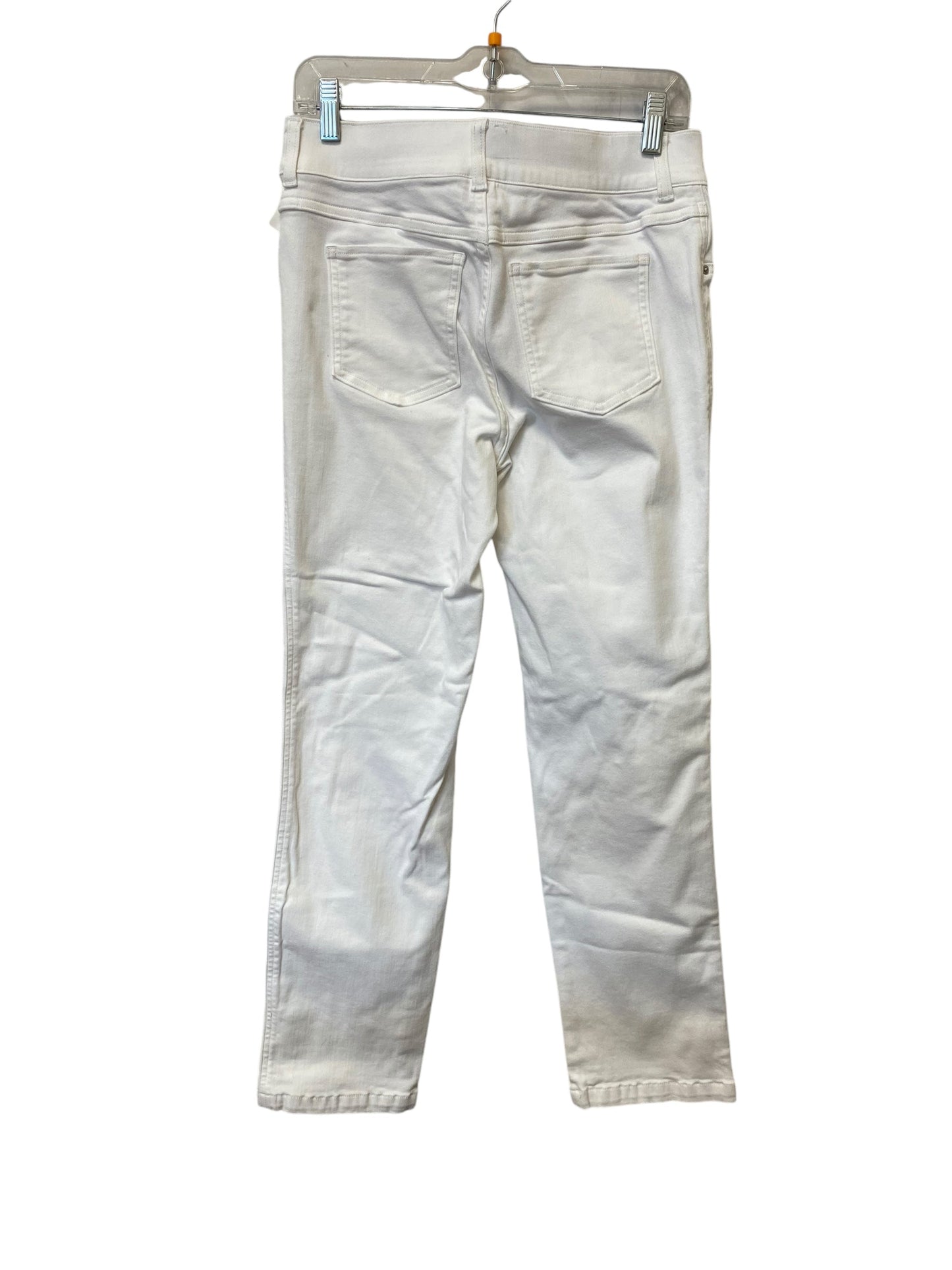 Jeans Straight By Spanx In White Denim, Size: M