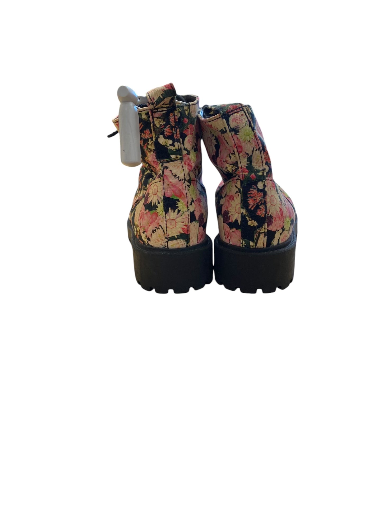 Boots Combat By Divided In Floral Print, Size: 7