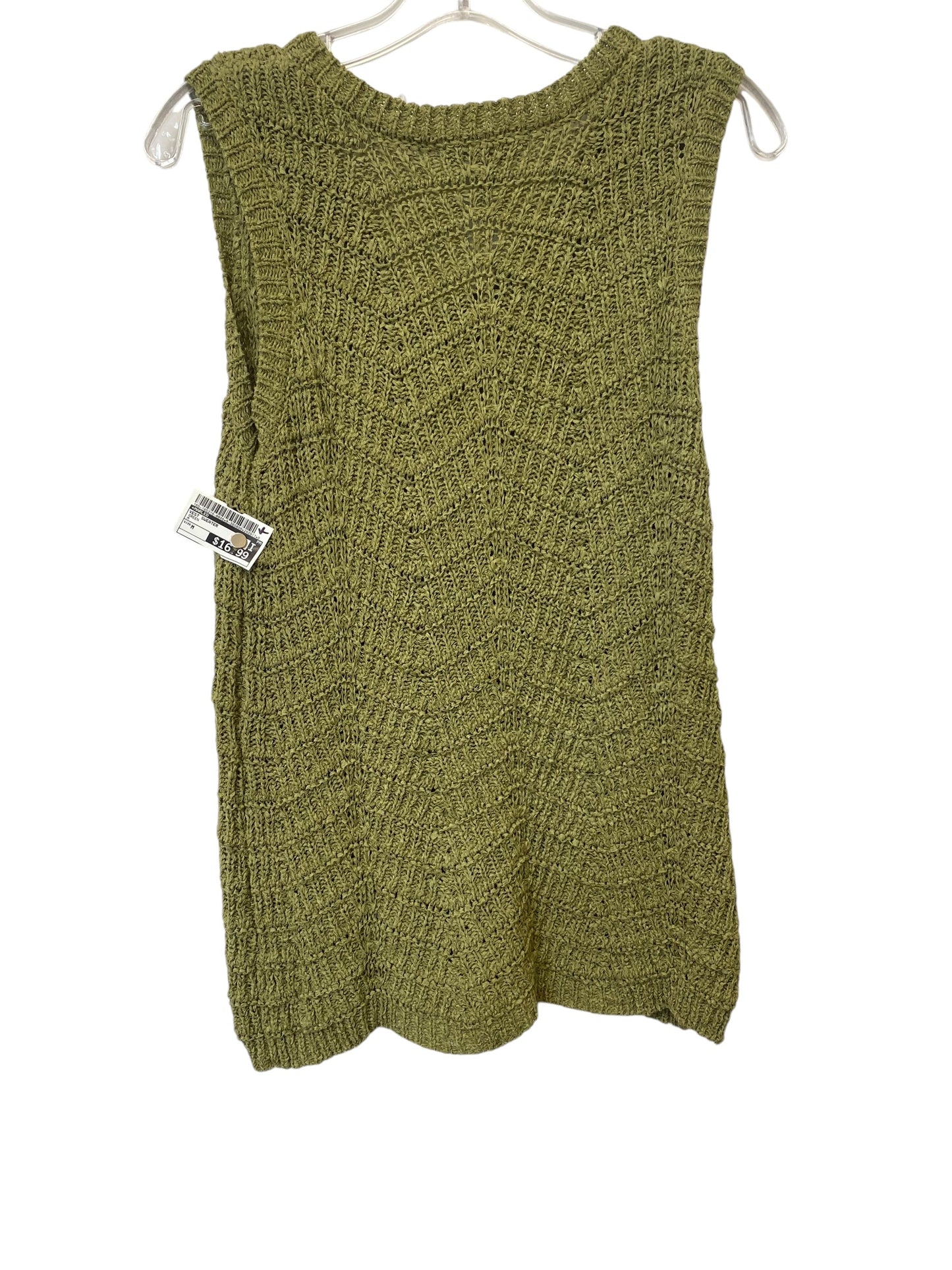 Vest Sweater By Marled In Green, Size: M